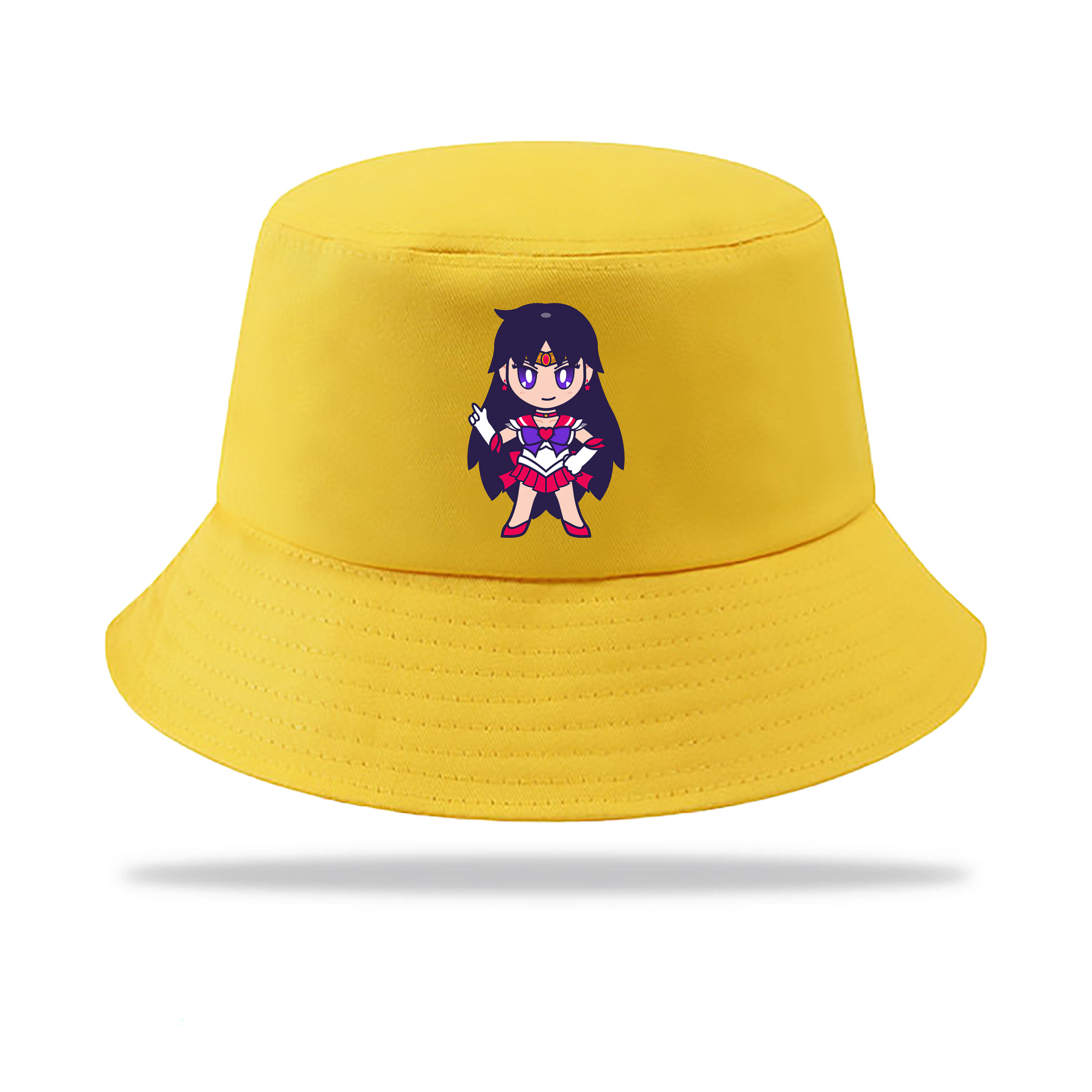 （画像用） 美少女戦士セーラームーン 火野レイ ひの レイ Sailor Moon Hino Rei （セーラーマーズ,Sailor Mars） アウトドア日除けバケットハット