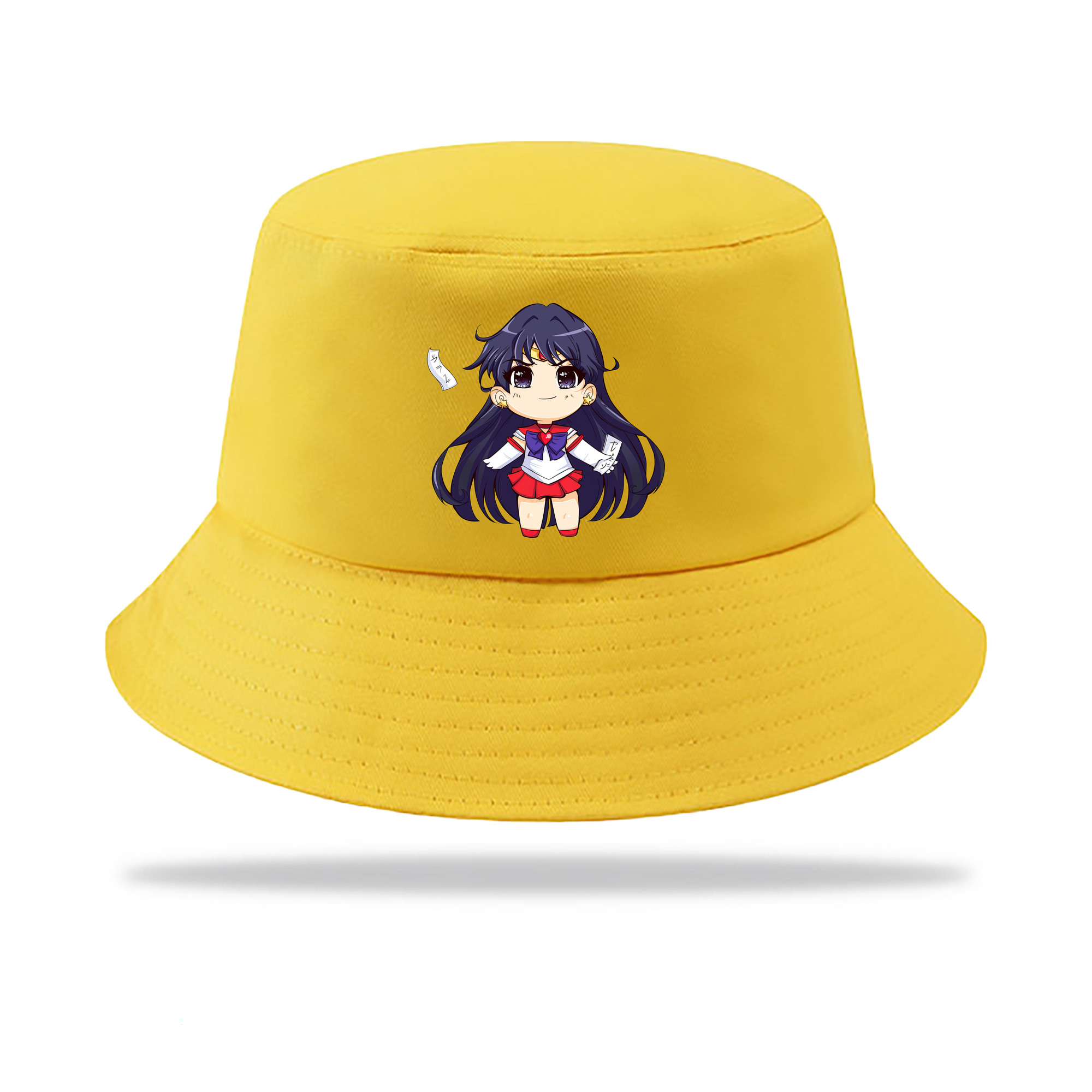 （画像用） 美少女戦士セーラームーン 火野レイ ひの レイ Sailor Moon Hino Rei （セーラーマーズ,Sailor Mars） アウトドア日除けバケットハット