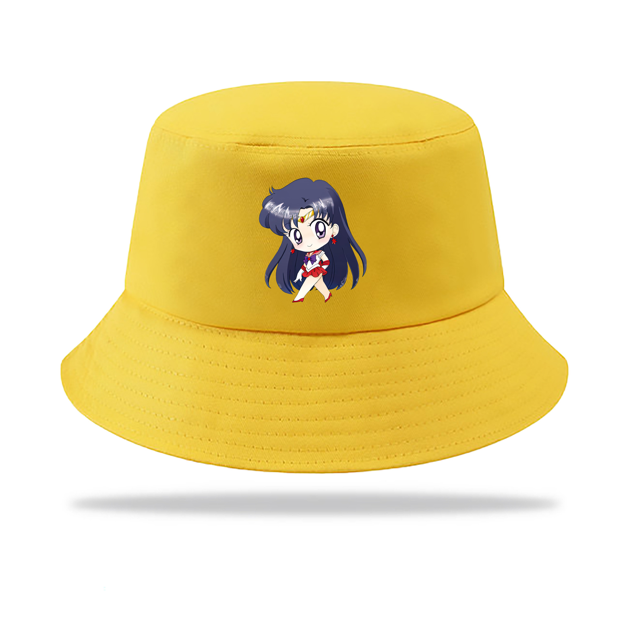 （画像用） 美少女戦士セーラームーン 火野レイ ひの レイ Sailor Moon Hino Rei （セーラーマーズ,Sailor Mars） アウトドア日除けバケットハット