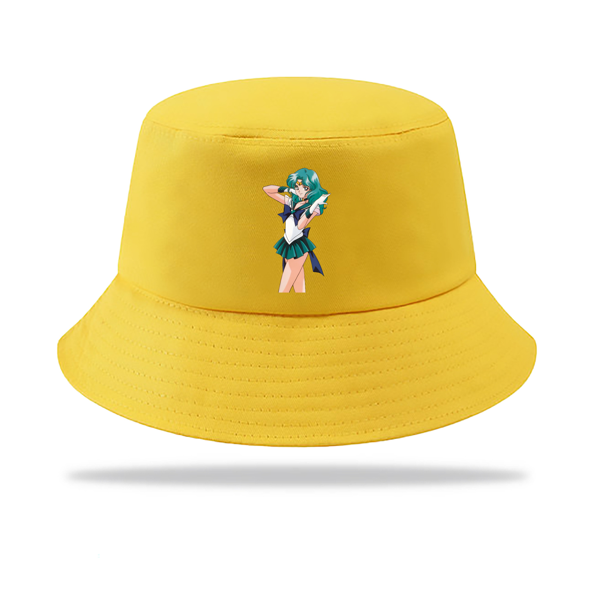 （画像用） 美少女戦士セーラームーン 海王 みちる（かいおう みちる） Sailor Moon Kaiou Michiru アウトドア日除けバケットハット