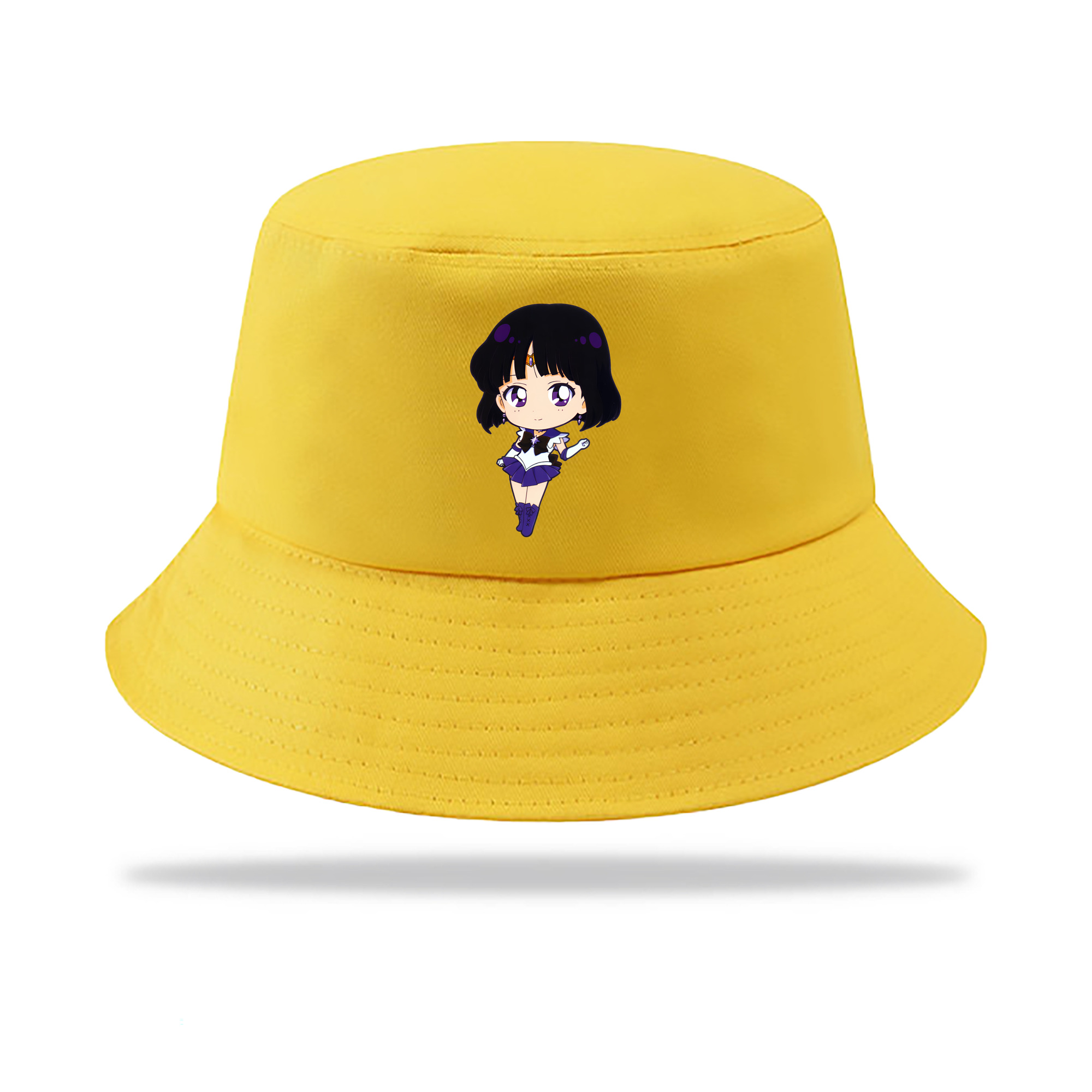 （画像用） 美少女戦士セーラームーン 土萠ほたる Sailor Moon Tomoe Hotaru （セーラーサターン；Sailor Saturn） アウトドア日除けバケットハット