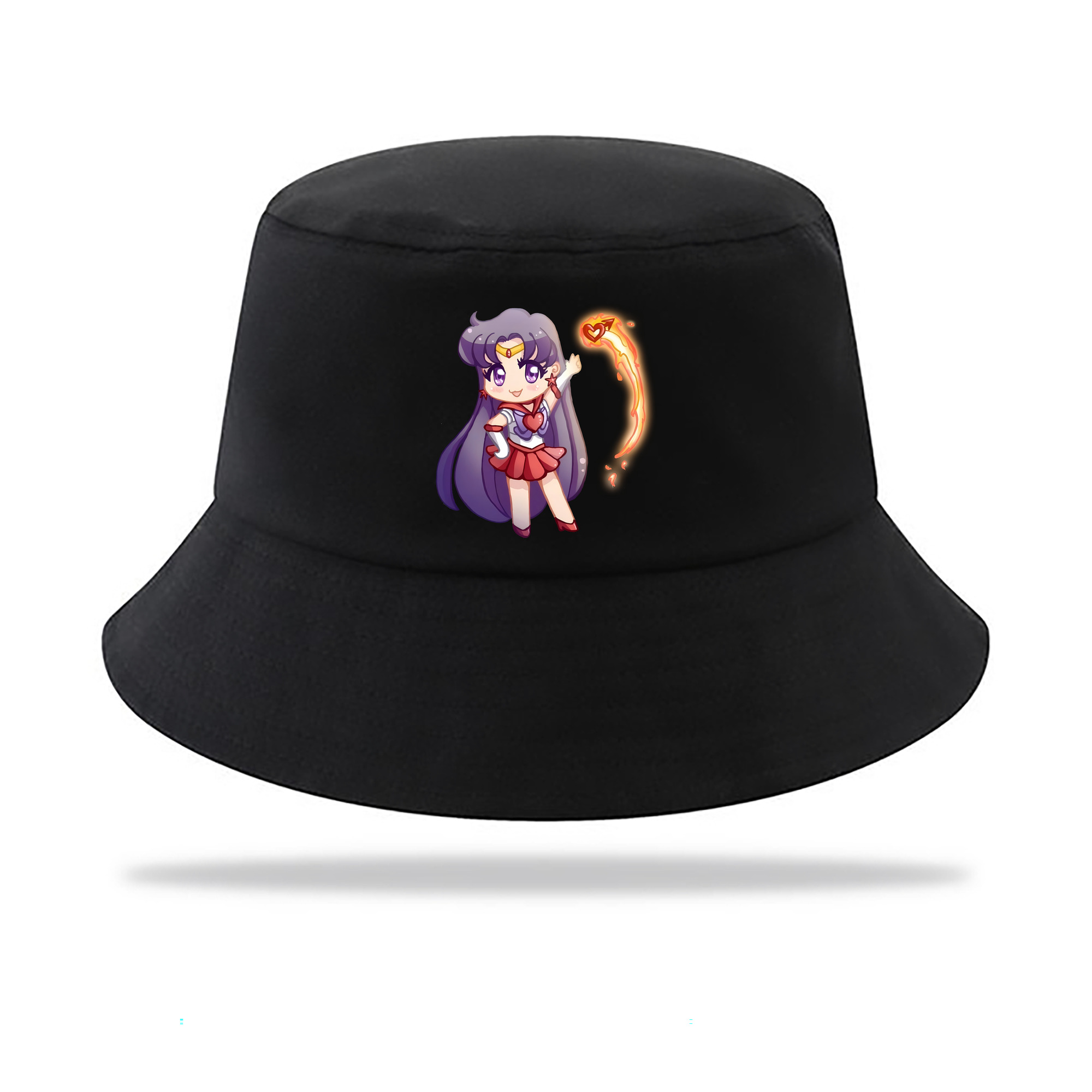 （画像用） 美少女戦士セーラームーン 火野レイ ひの レイ Sailor Moon Hino Rei （セーラーマーズ,Sailor Mars） アウトドア日除けバケットハット
