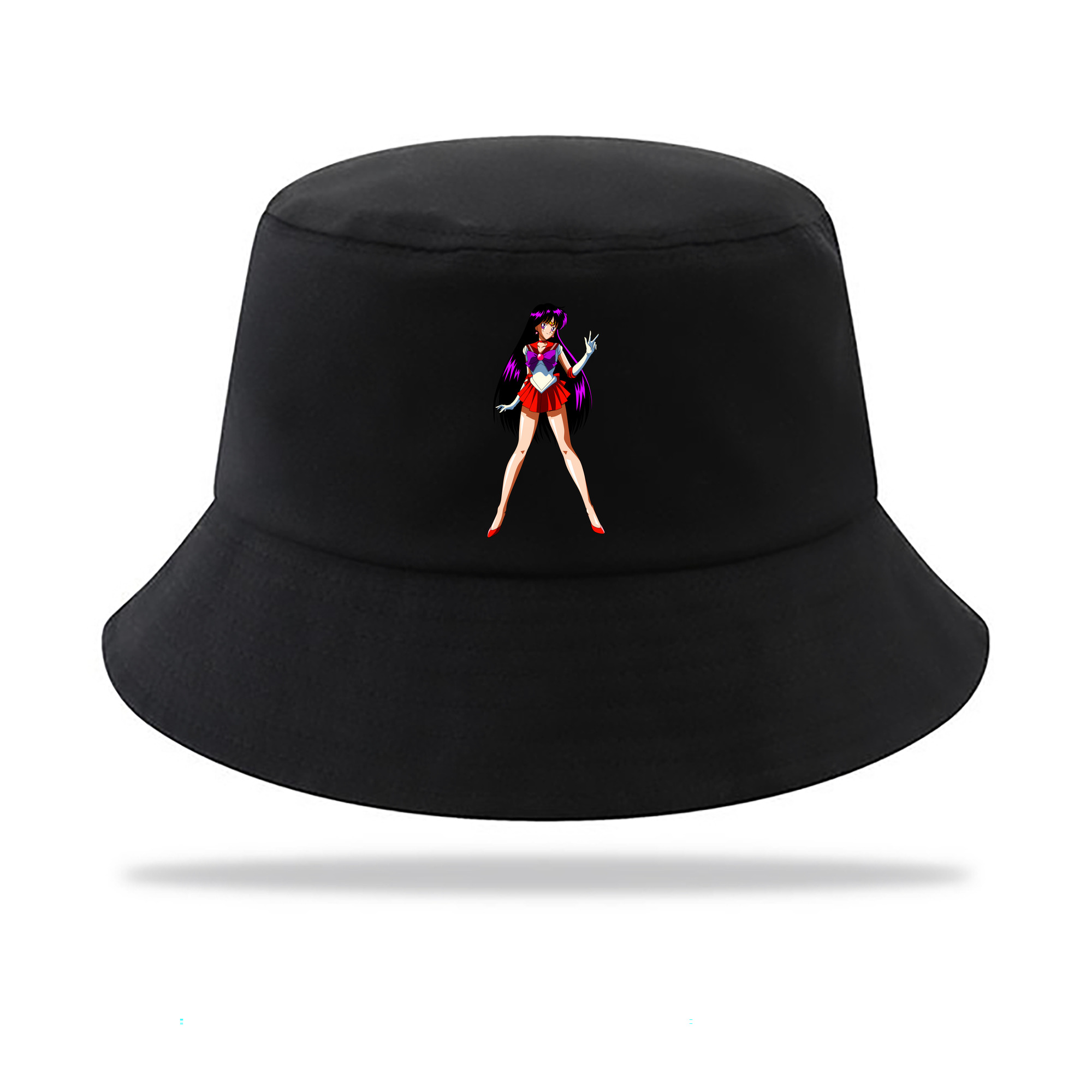 （画像用） 美少女戦士セーラームーン 火野レイ ひの レイ Sailor Moon Hino Rei （セーラーマーズ,Sailor Mars） アウトドア日除けバケットハット