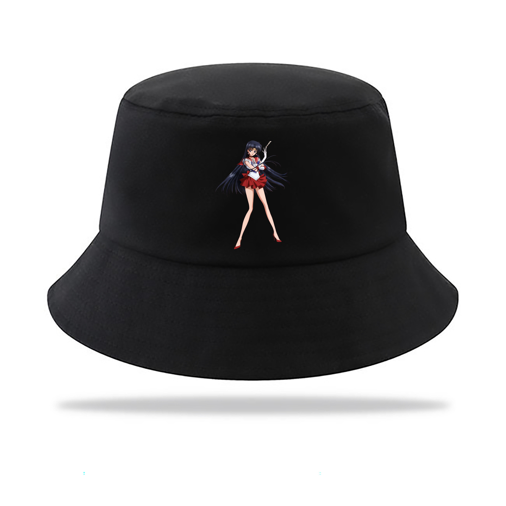 （画像用） 美少女戦士セーラームーン 火野レイ ひの レイ Sailor Moon Hino Rei （セーラーマーズ,Sailor Mars） アウトドア日除けバケットハット
