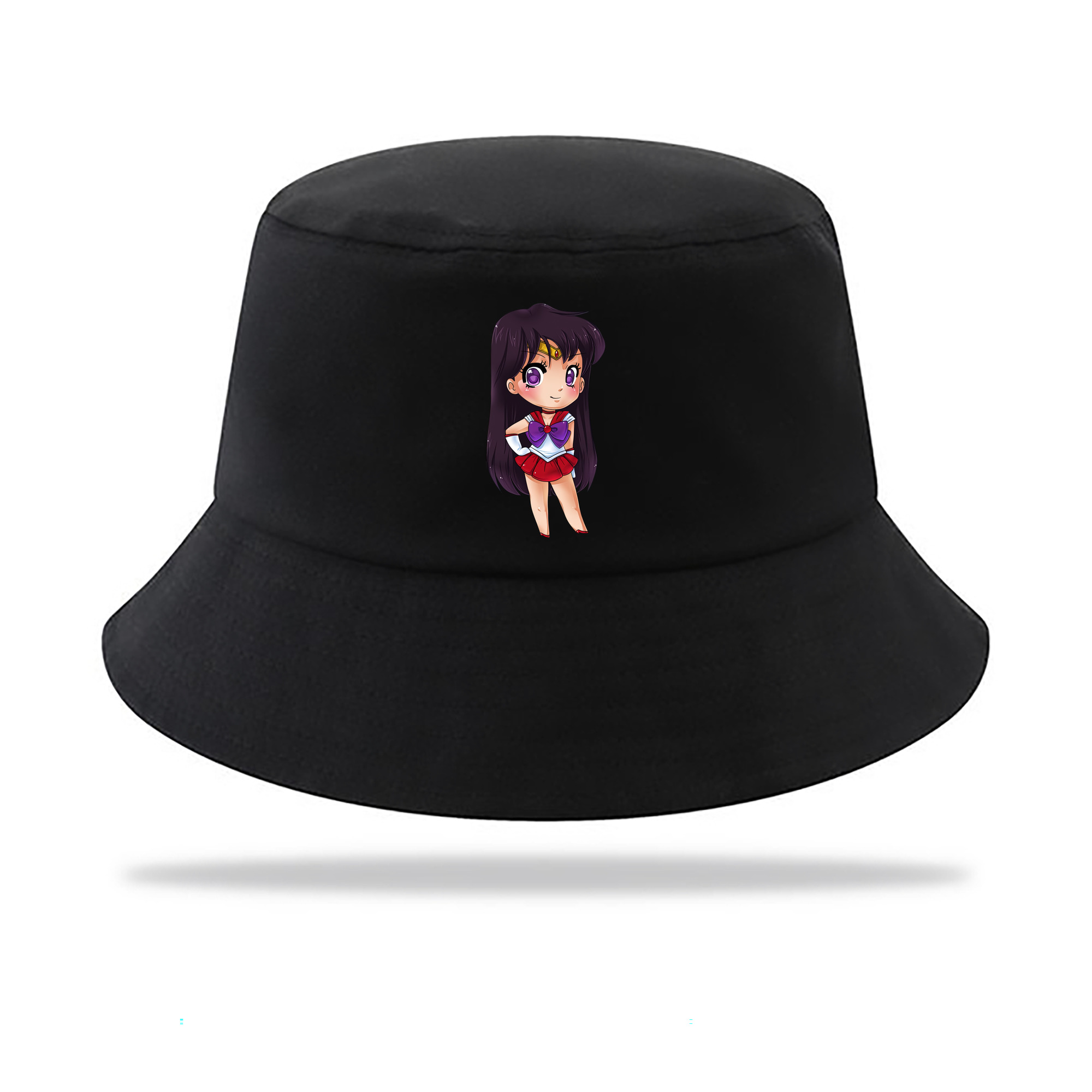 （画像用） 美少女戦士セーラームーン 火野レイ ひの レイ Sailor Moon Hino Rei （セーラーマーズ,Sailor Mars） アウトドア日除けバケットハット