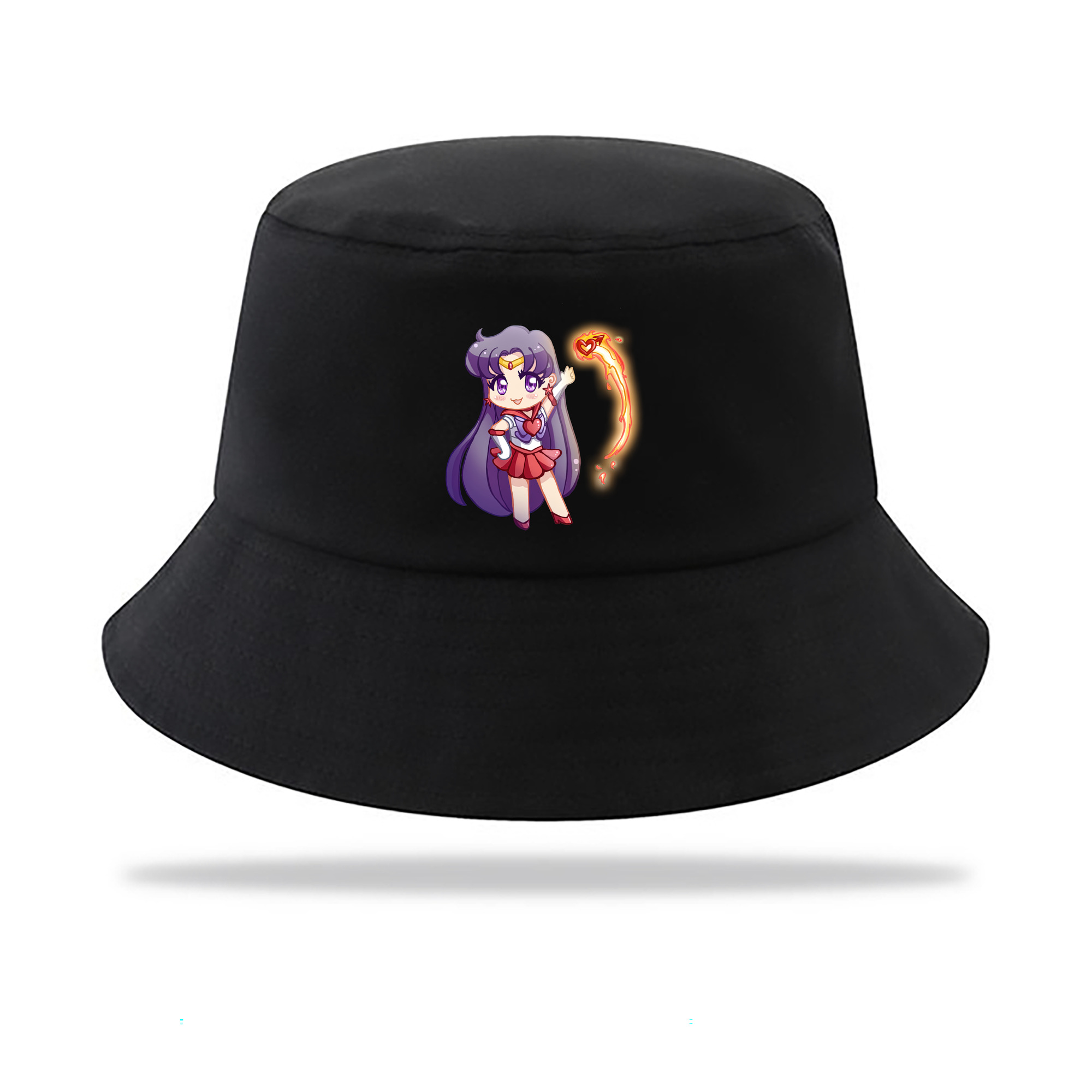 （画像用） 美少女戦士セーラームーン 火野レイ ひの レイ Sailor Moon Hino Rei （セーラーマーズ,Sailor Mars） アウトドア日除けバケットハット
