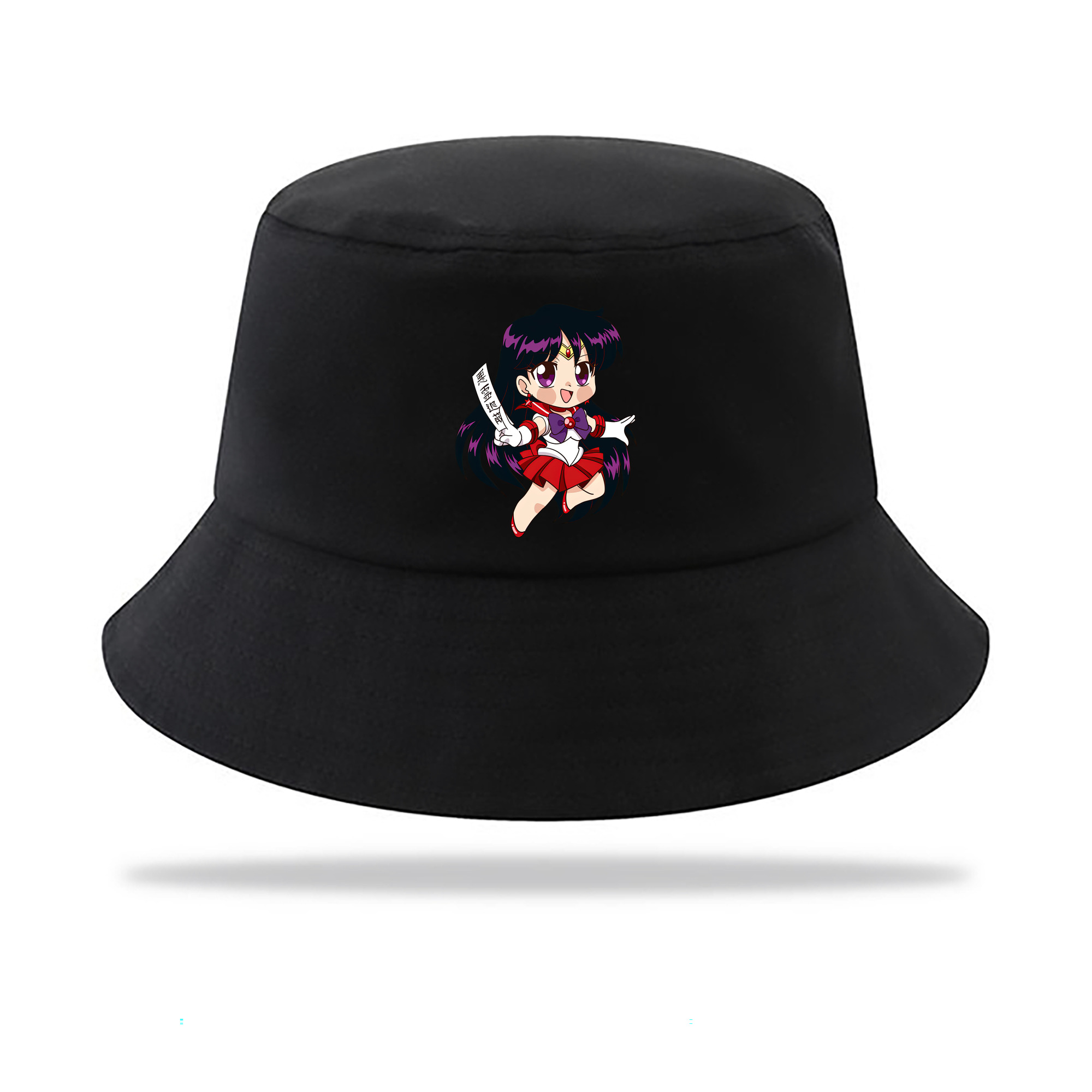 （画像用） 美少女戦士セーラームーン 火野レイ ひの レイ Sailor Moon Hino Rei （セーラーマーズ,Sailor Mars） アウトドア日除けバケットハット