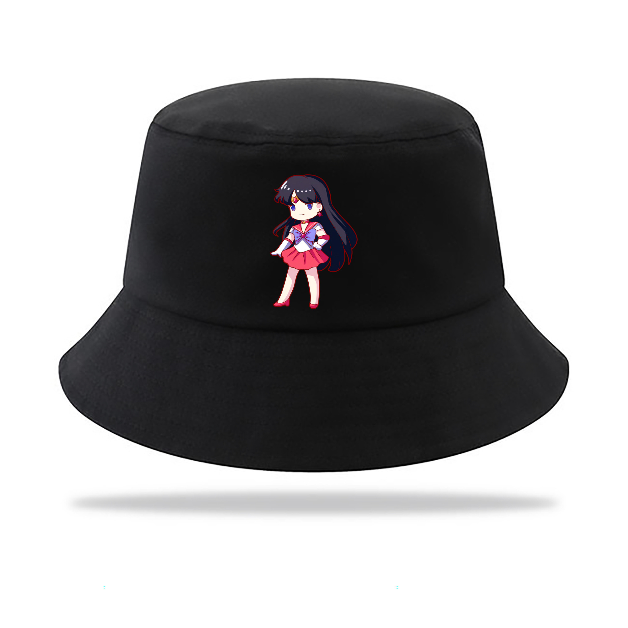 （画像用） 美少女戦士セーラームーン 火野レイ ひの レイ Sailor Moon Hino Rei （セーラーマーズ,Sailor Mars） アウトドア日除けバケットハット