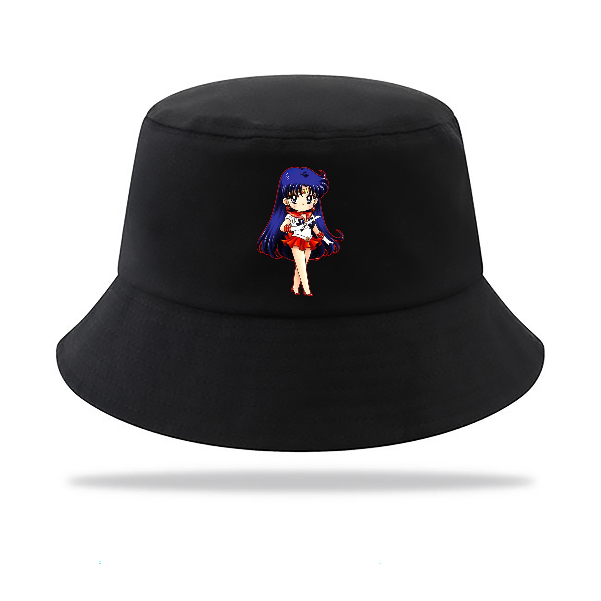 （画像用） 美少女戦士セーラームーン 火野レイ ひの レイ Sailor Moon Hino Rei （セーラーマーズ,Sailor Mars） アウトドア日除けバケットハット
