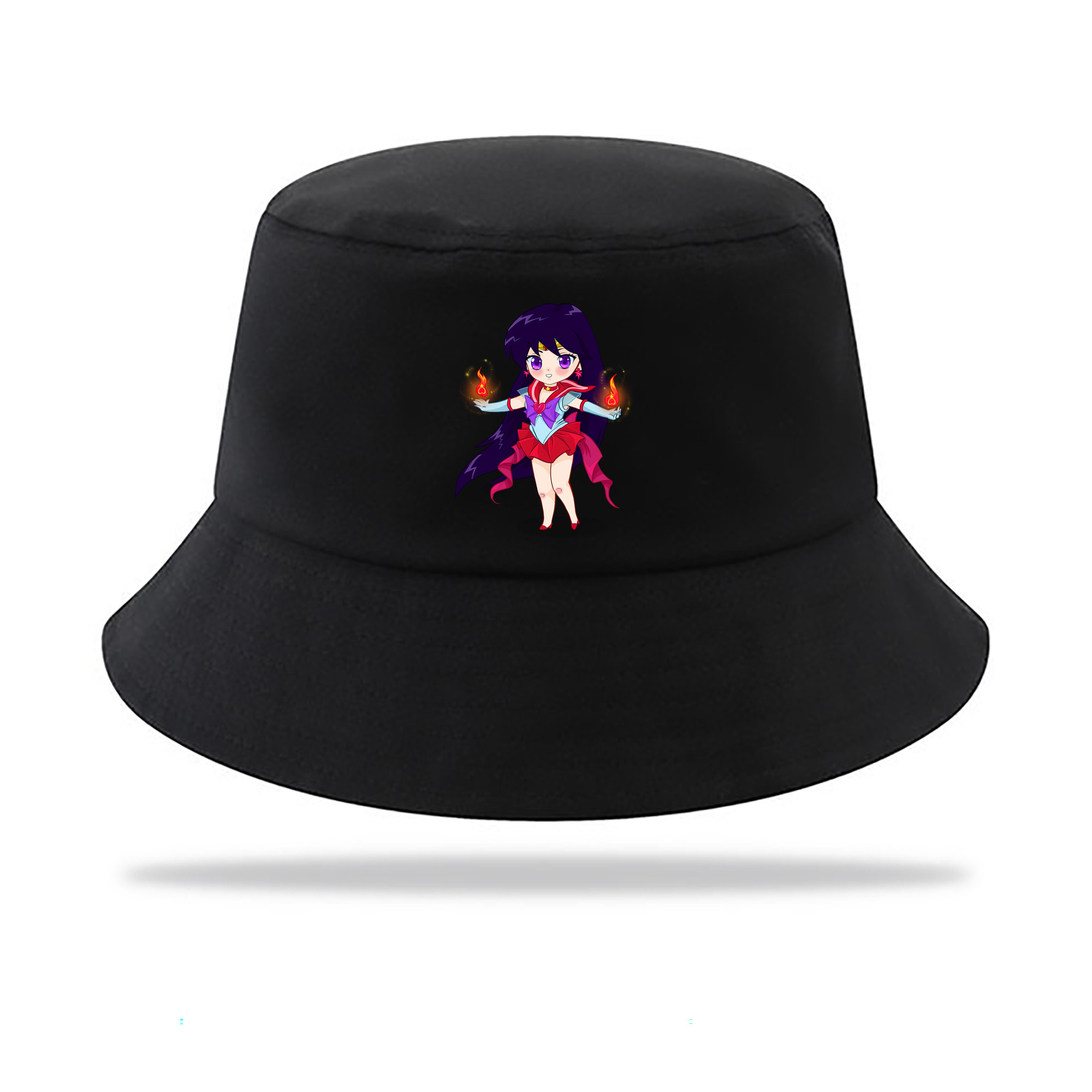 （画像用） 美少女戦士セーラームーン 火野レイ ひの レイ Sailor Moon Hino Rei （セーラーマーズ,Sailor Mars） アウトドア日除けバケットハット