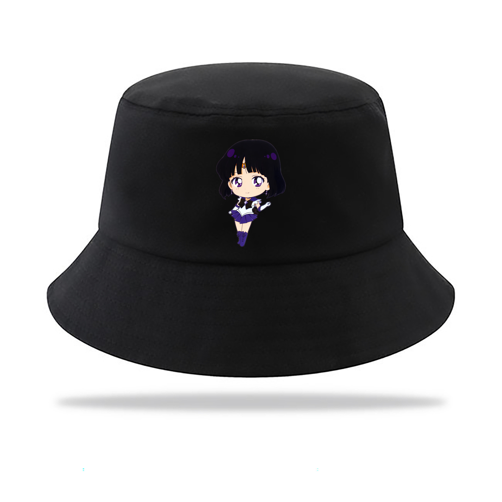 （画像用） 美少女戦士セーラームーン 土萠ほたる Sailor Moon Tomoe Hotaru （セーラーサターン；Sailor Saturn） アウトドア日除けバケットハット