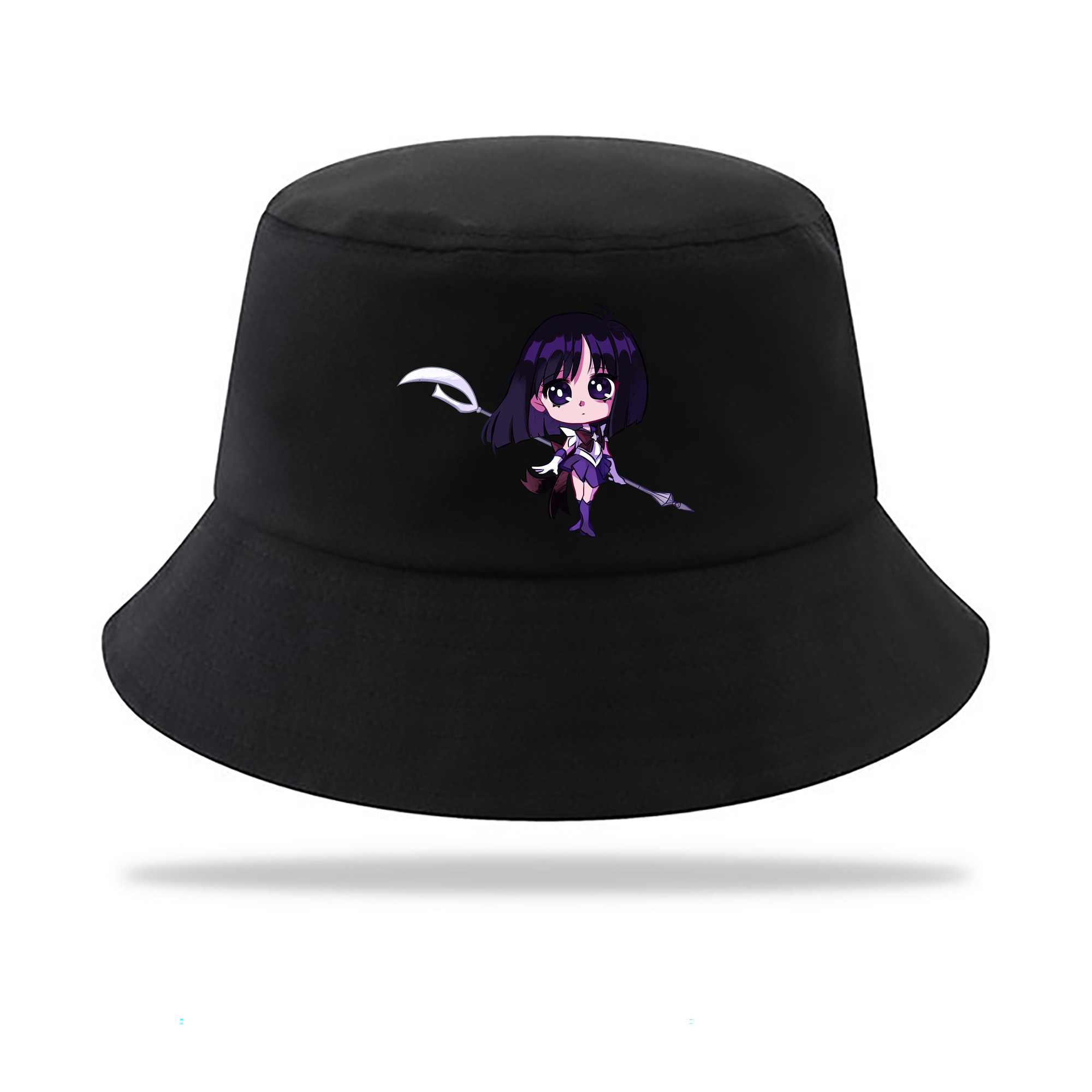 （画像用） 美少女戦士セーラームーン 土萠ほたる Sailor Moon Tomoe Hotaru （セーラーサターン；Sailor Saturn） アウトドア日除けバケットハット