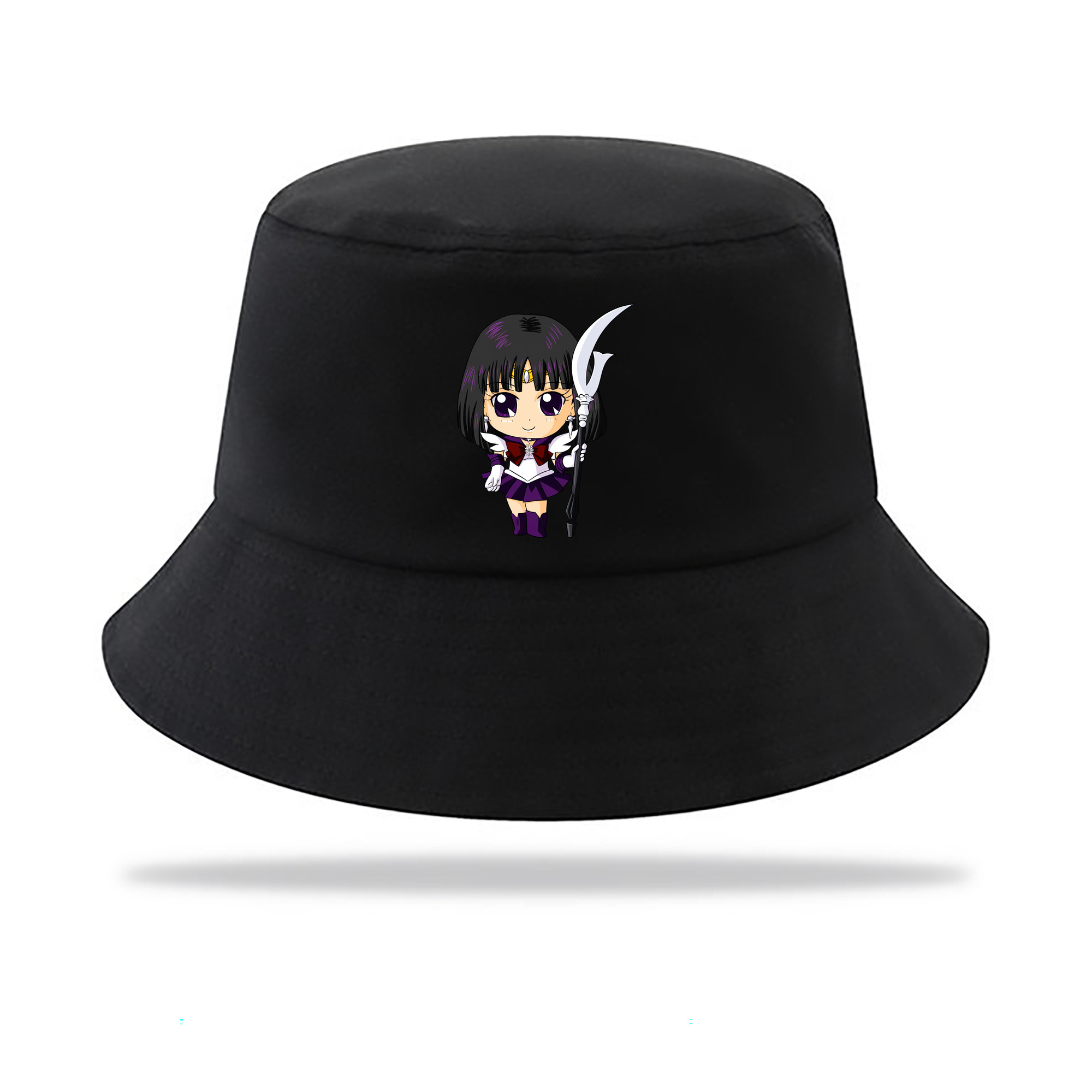 （画像用） 美少女戦士セーラームーン 土萠ほたる Sailor Moon Tomoe Hotaru （セーラーサターン；Sailor Saturn） アウトドア日除けバケットハット