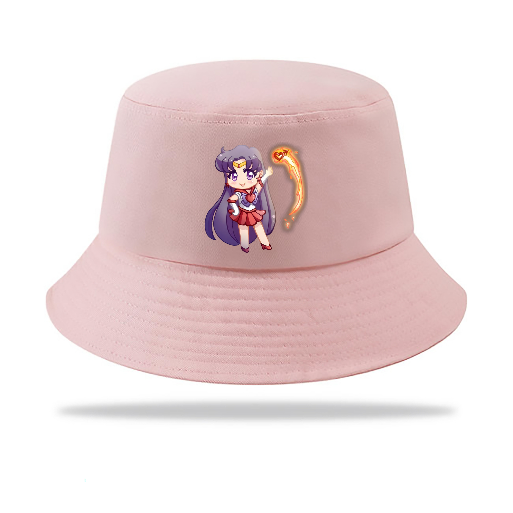 （画像用） 美少女戦士セーラームーン 火野レイ ひの レイ Sailor Moon Hino Rei （セーラーマーズ,Sailor Mars） アウトドア日除けバケットハット