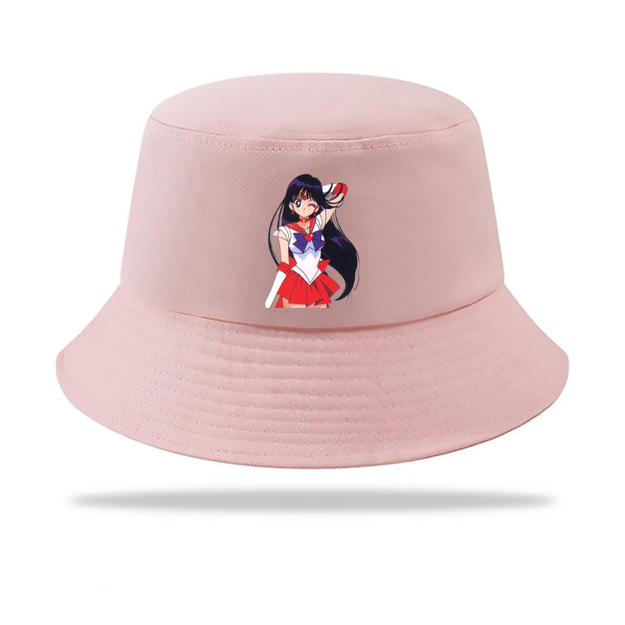 （画像用） 美少女戦士セーラームーン 火野レイ ひの レイ Sailor Moon Hino Rei （セーラーマーズ,Sailor Mars） アウトドア日除けバケットハット
