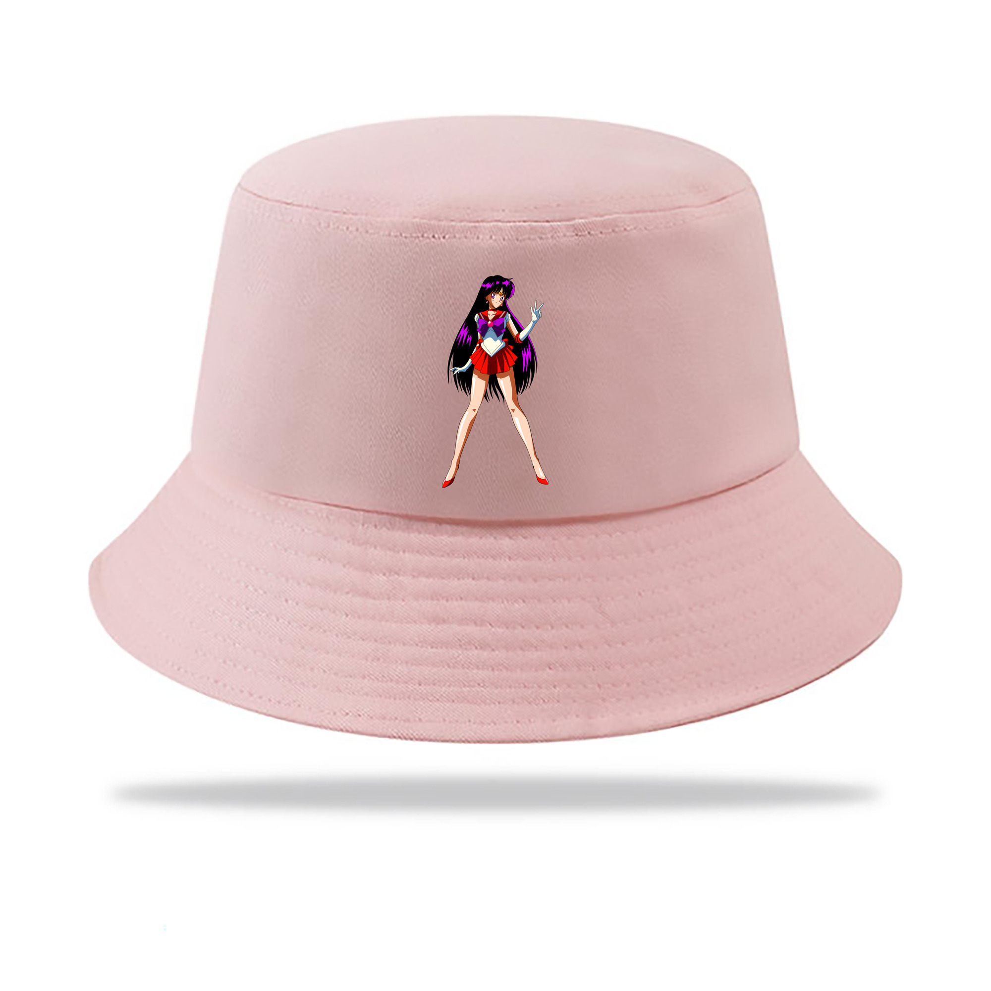 （画像用） 美少女戦士セーラームーン 火野レイ ひの レイ Sailor Moon Hino Rei （セーラーマーズ,Sailor Mars） アウトドア日除けバケットハット
