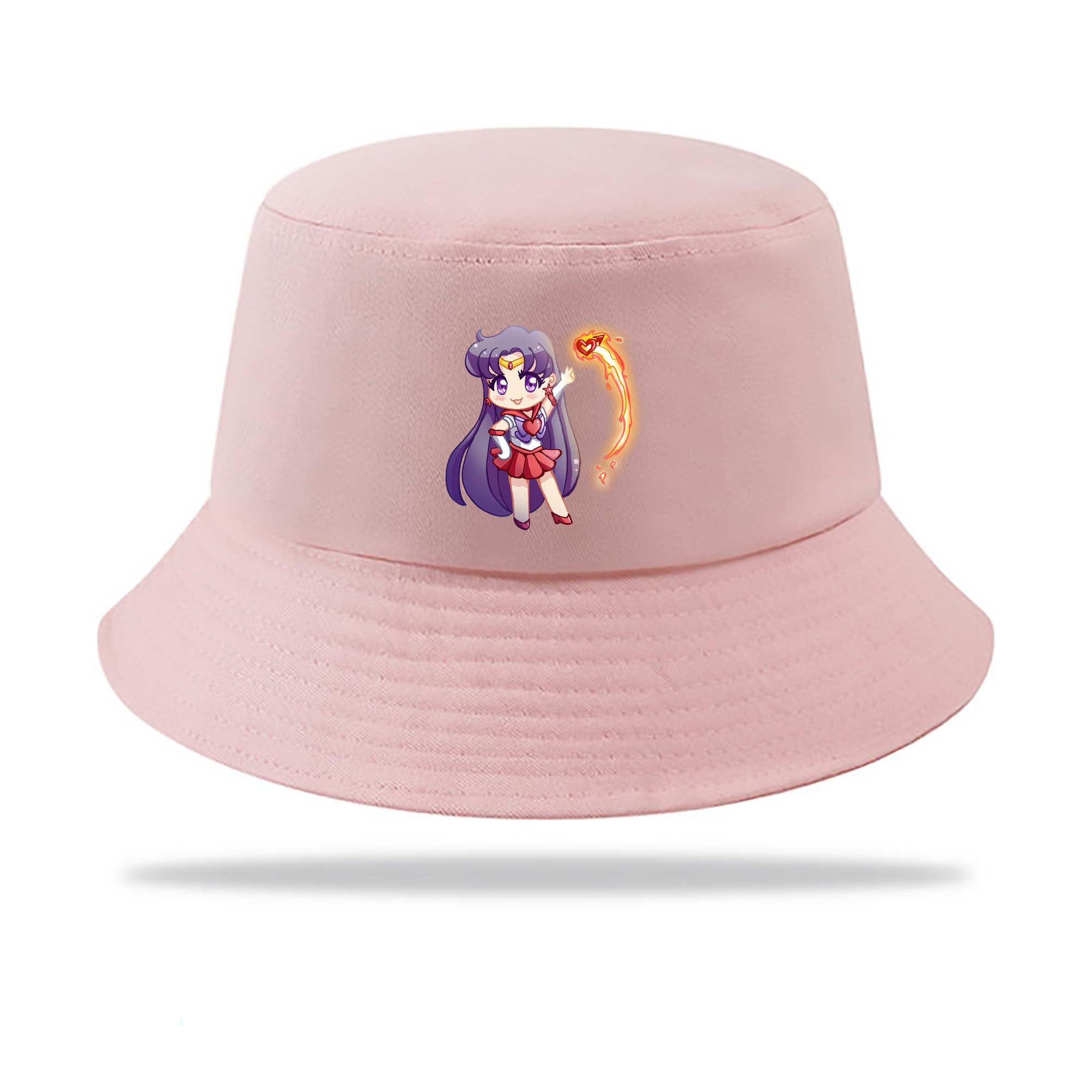 （画像用） 美少女戦士セーラームーン 火野レイ ひの レイ Sailor Moon Hino Rei （セーラーマーズ,Sailor Mars） アウトドア日除けバケットハット