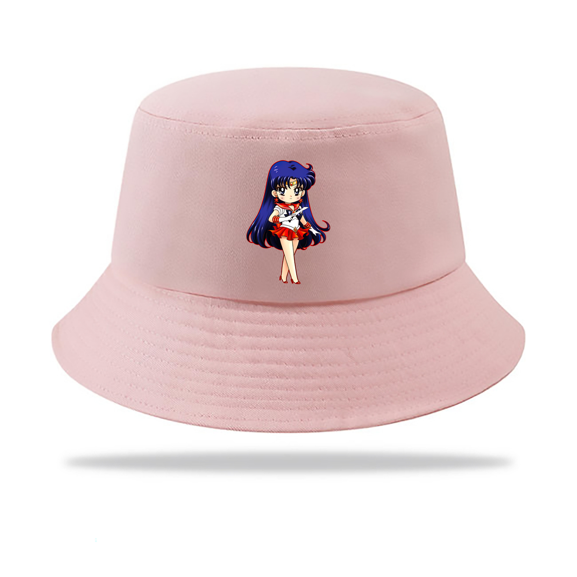 （画像用） 美少女戦士セーラームーン 火野レイ ひの レイ Sailor Moon Hino Rei （セーラーマーズ,Sailor Mars） アウトドア日除けバケットハット
