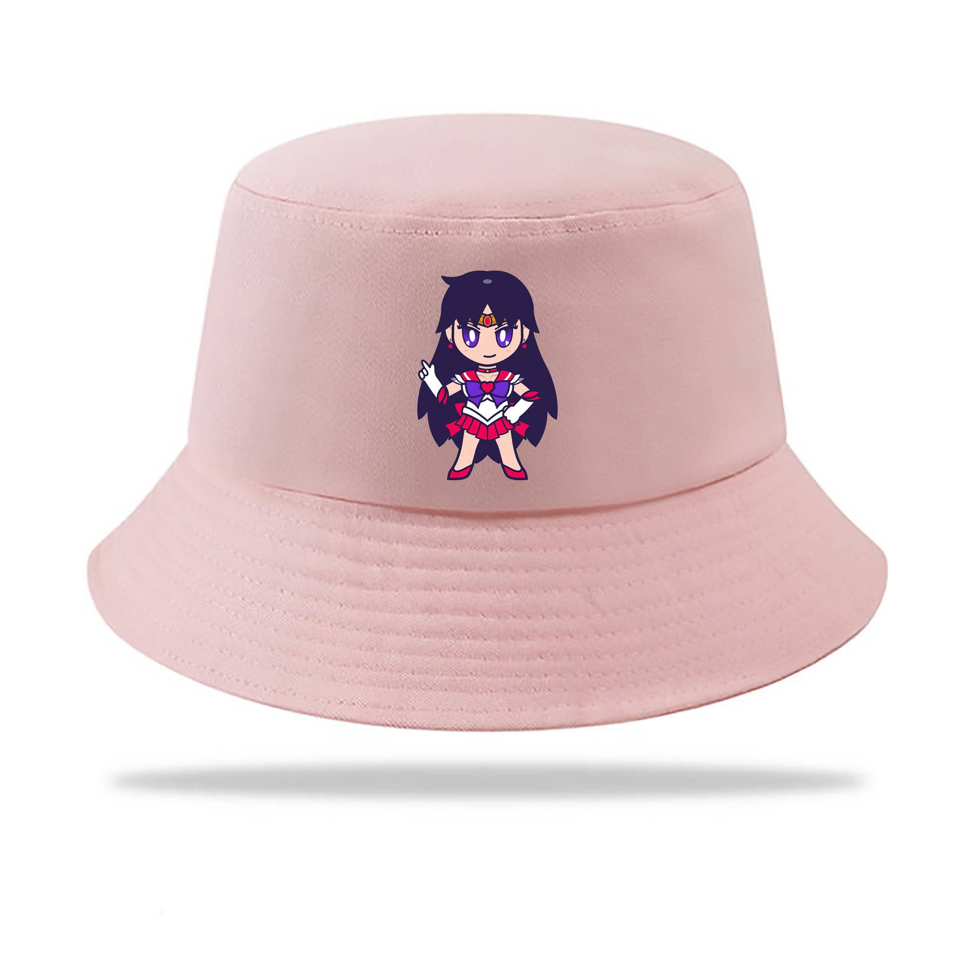 （画像用） 美少女戦士セーラームーン 火野レイ ひの レイ Sailor Moon Hino Rei （セーラーマーズ,Sailor Mars） アウトドア日除けバケットハット