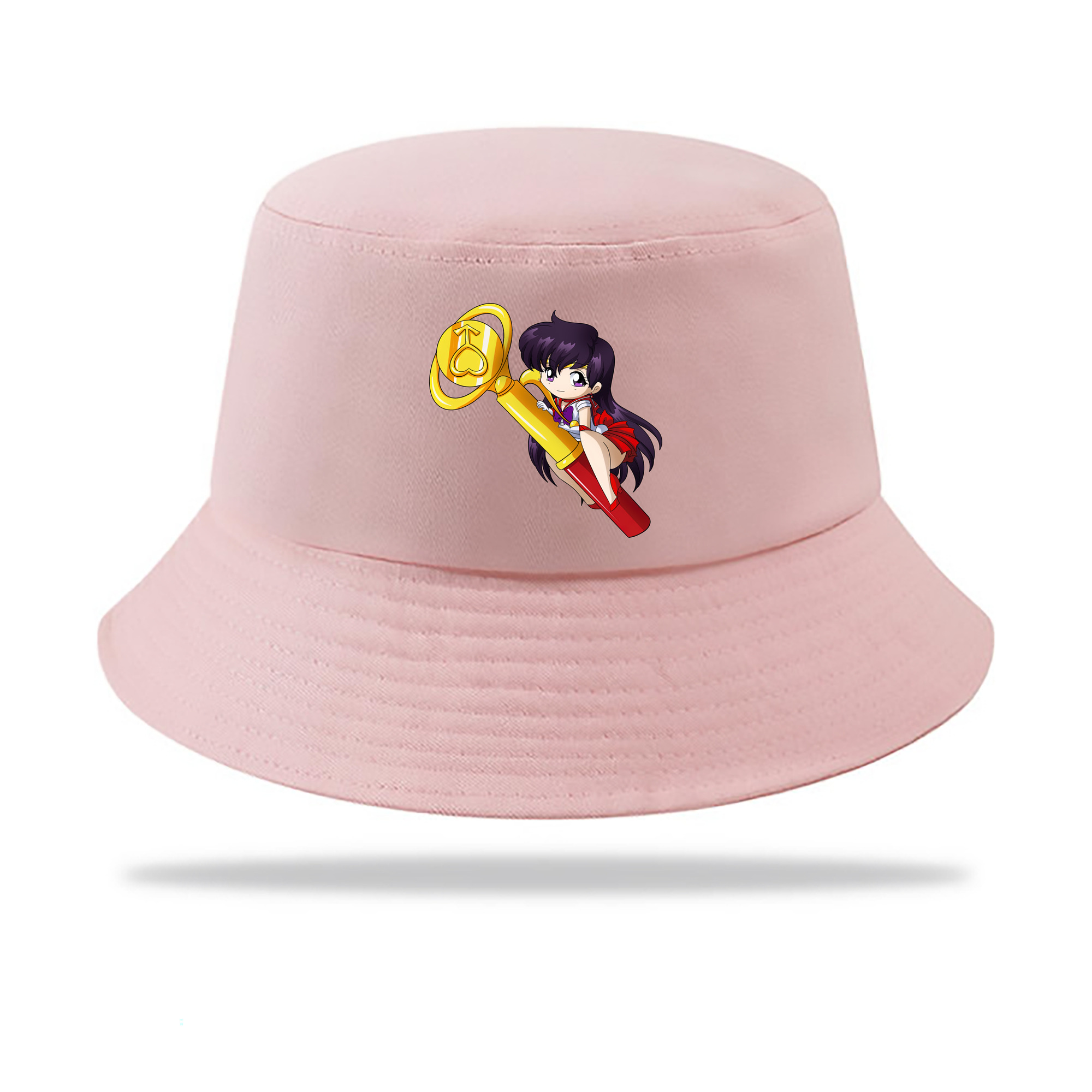 （画像用） 美少女戦士セーラームーン 火野レイ ひの レイ Sailor Moon Hino Rei （セーラーマーズ,Sailor Mars） アウトドア日除けバケットハット