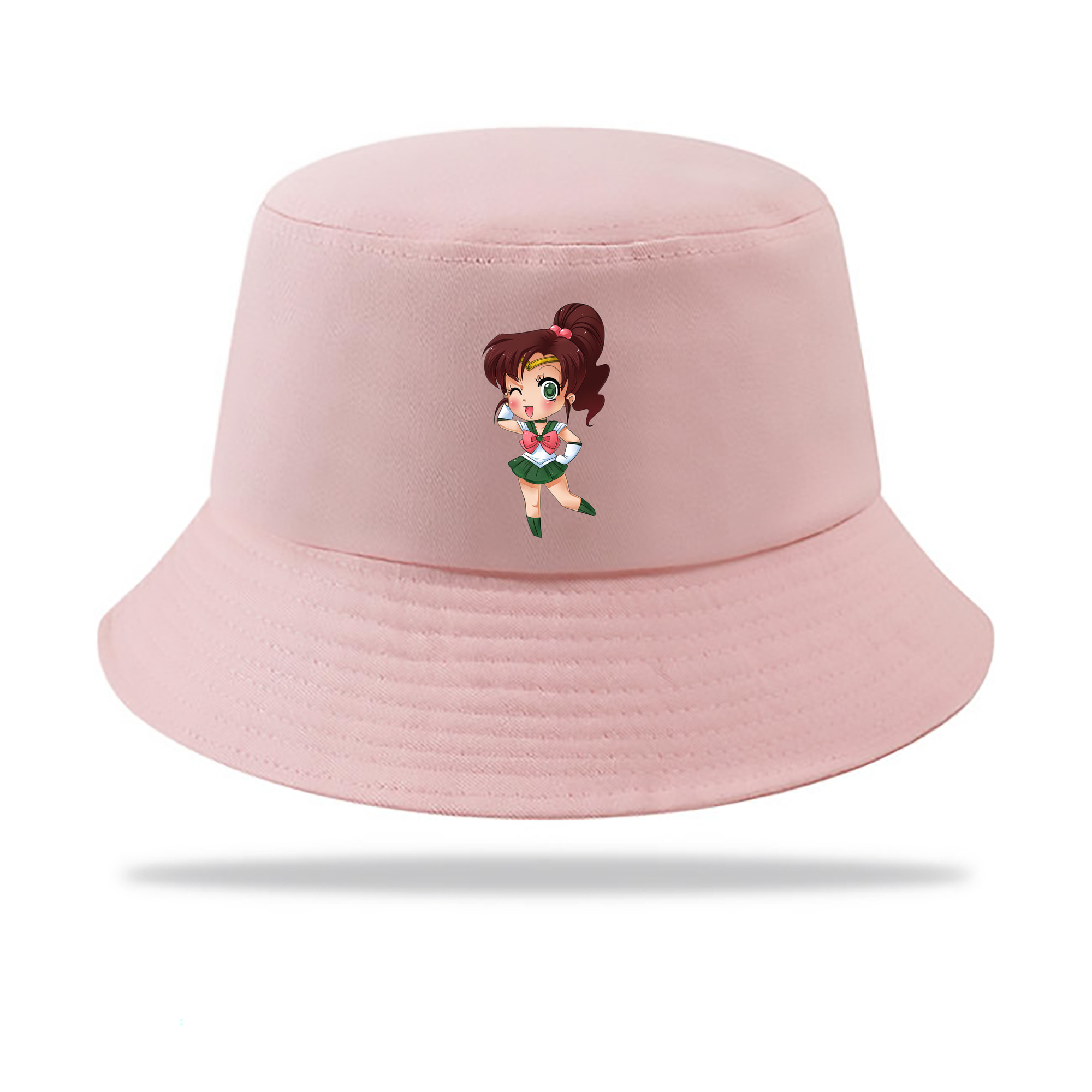 （画像用） 美少女戦士セーラームーン 木野 まこと きの まこと Sailor Moon Kino Makoto （セーラージュピター；Sailor Jupiter） アウトドア日除けバケットハット