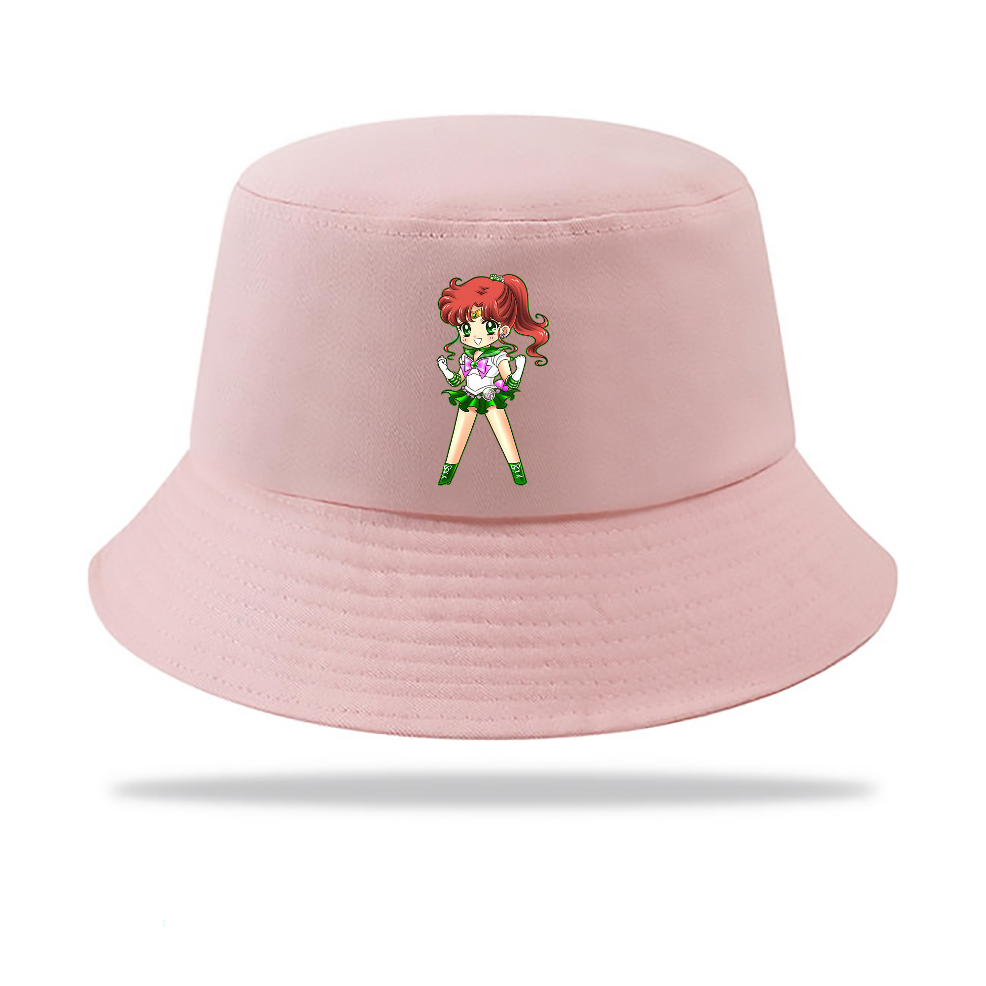 （画像用） 美少女戦士セーラームーン 木野 まこと きの まこと Sailor Moon Kino Makoto （セーラージュピター；Sailor Jupiter） アウトドア日除けバケットハット