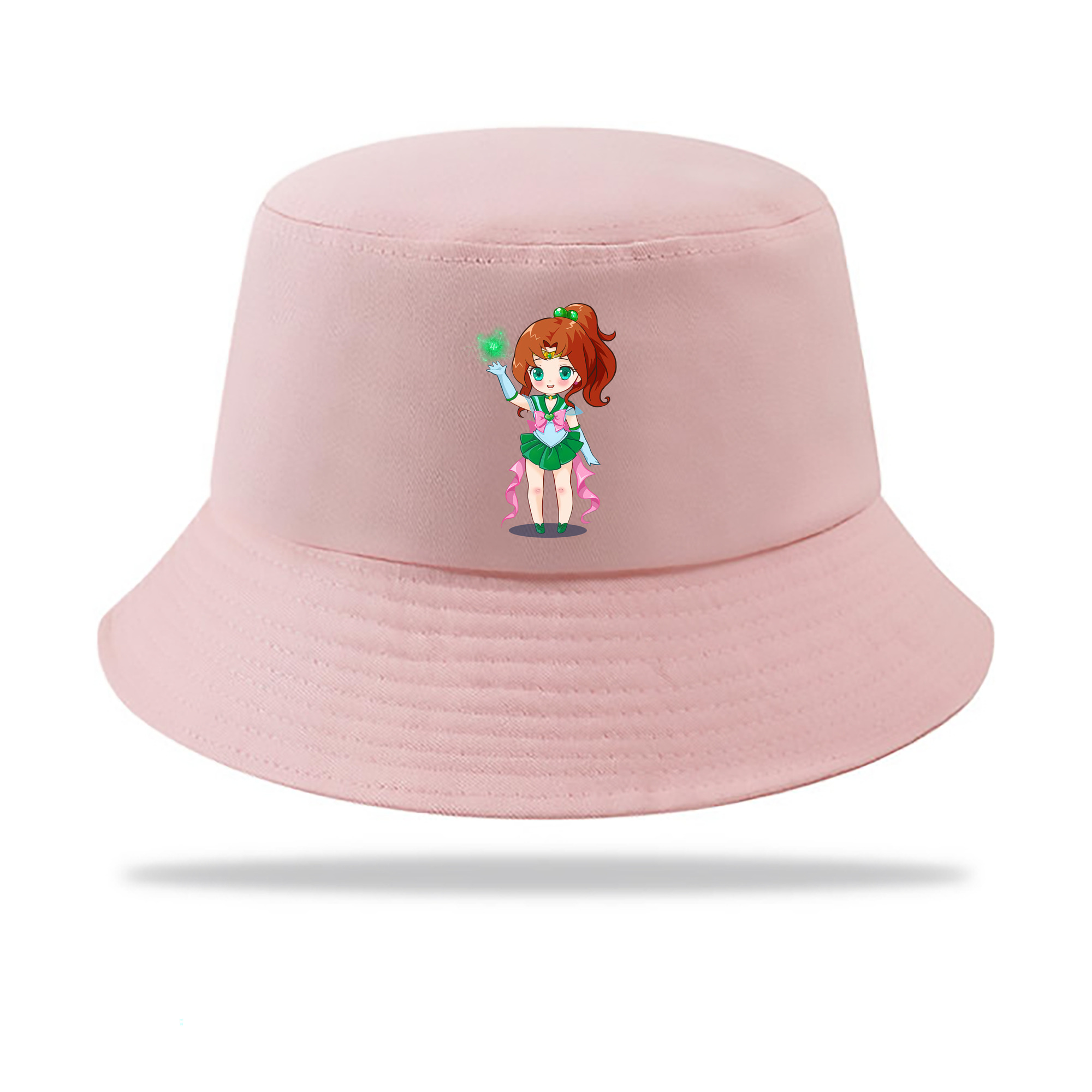 （画像用） 美少女戦士セーラームーン 木野 まこと きの まこと Sailor Moon Kino Makoto （セーラージュピター；Sailor Jupiter） アウトドア日除けバケットハット