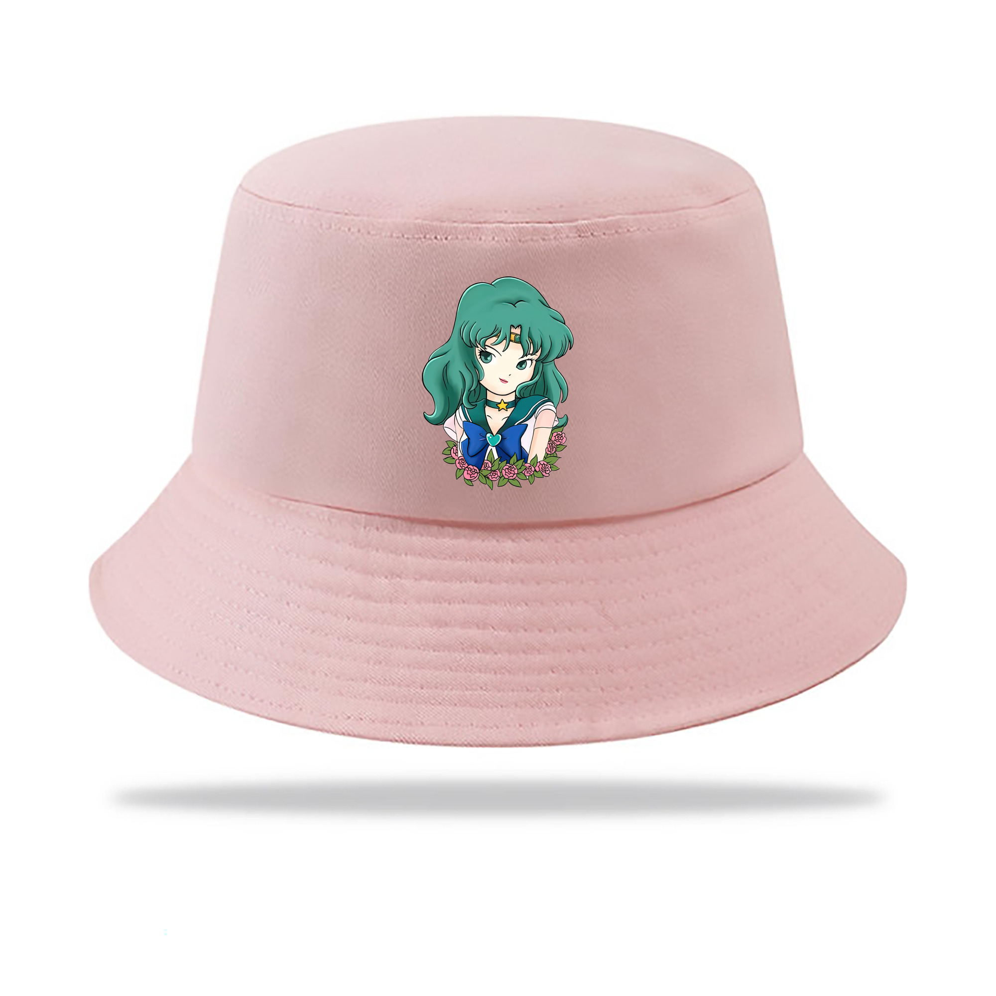 （画像用） 美少女戦士セーラームーン 海王 みちる（かいおう みちる） Sailor Moon Kaiou Michiru アウトドア日除けバケットハット