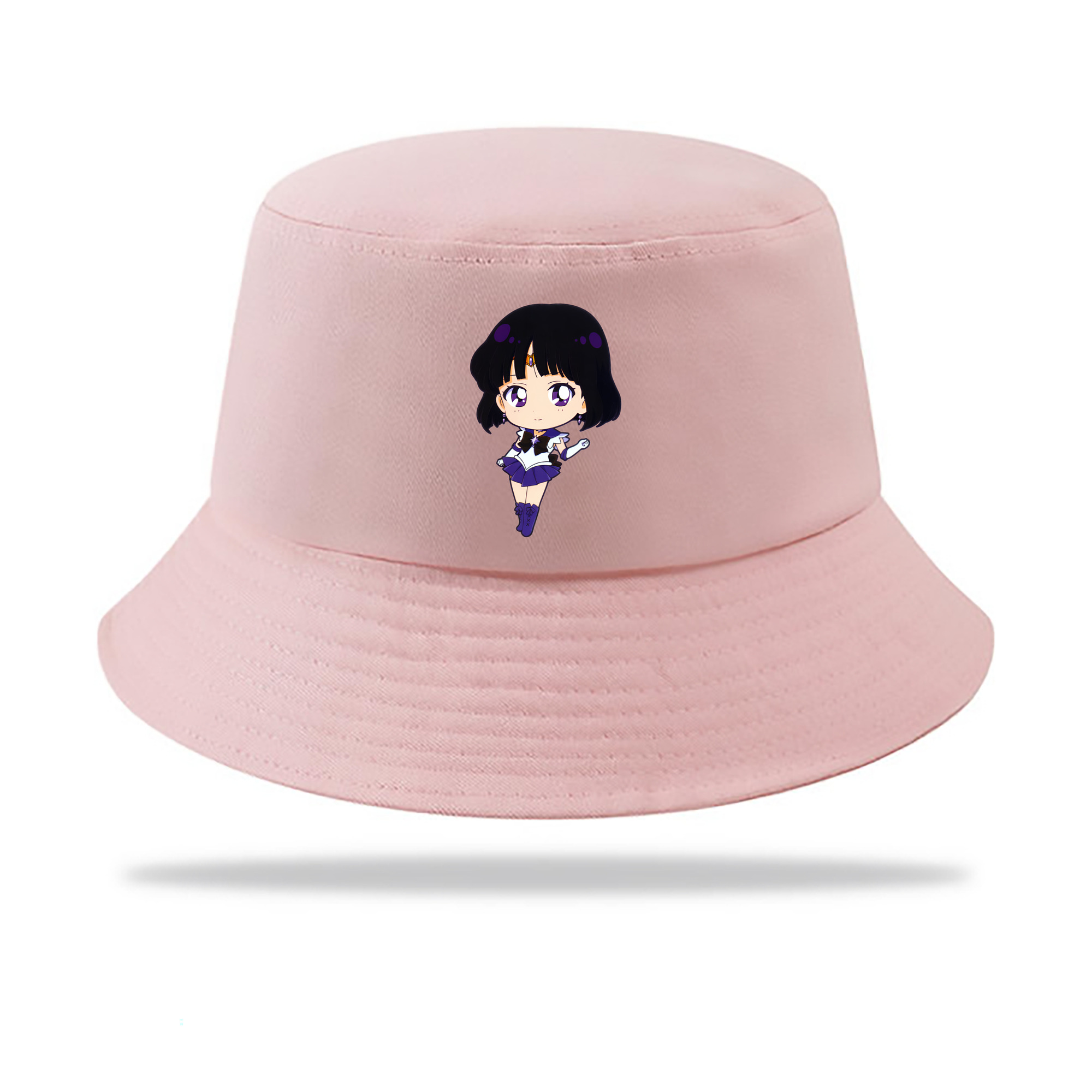 （画像用） 美少女戦士セーラームーン 土萠ほたる Sailor Moon Tomoe Hotaru （セーラーサターン；Sailor Saturn） アウトドア日除けバケットハット