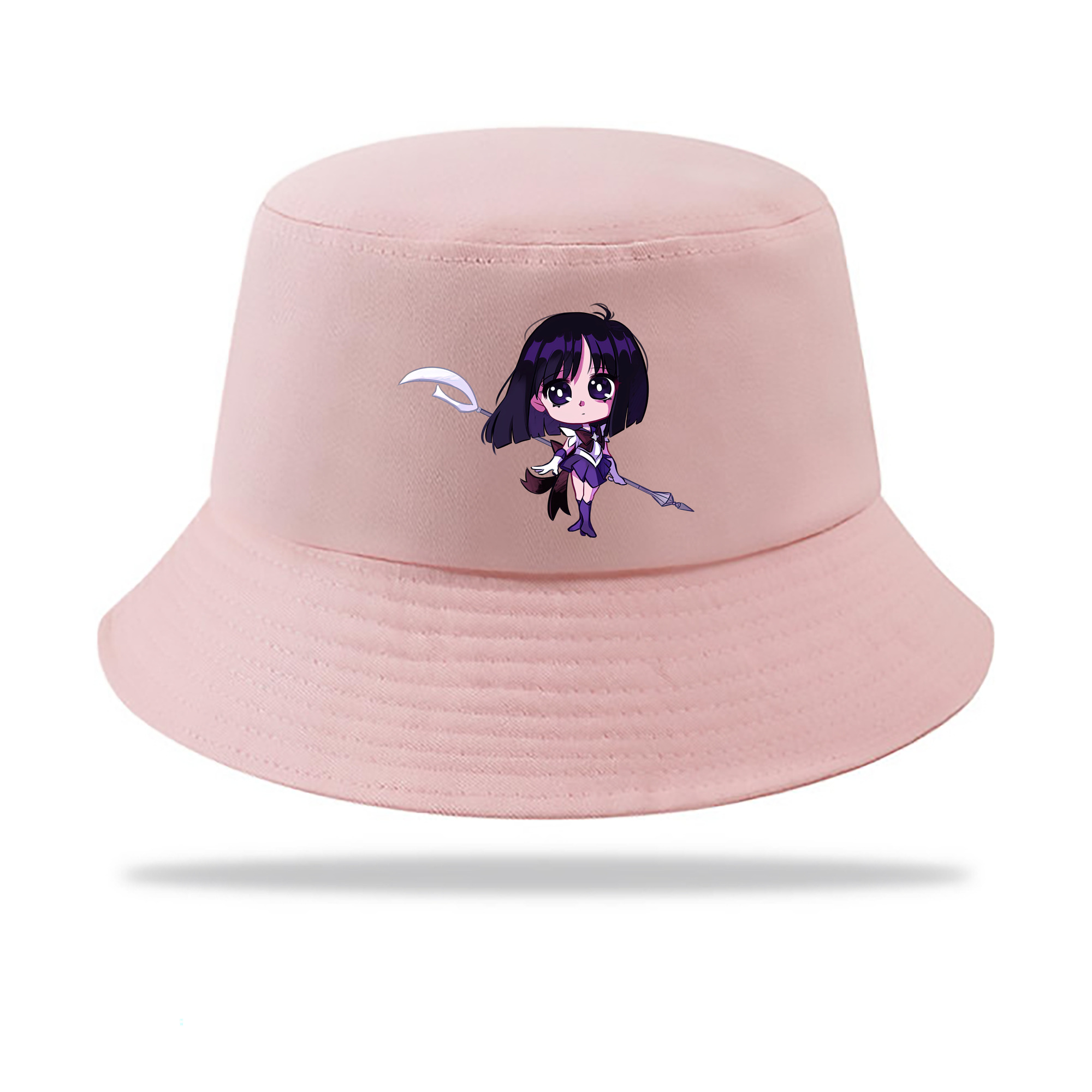 （画像用） 美少女戦士セーラームーン 土萠ほたる Sailor Moon Tomoe Hotaru （セーラーサターン；Sailor Saturn） アウトドア日除けバケットハット
