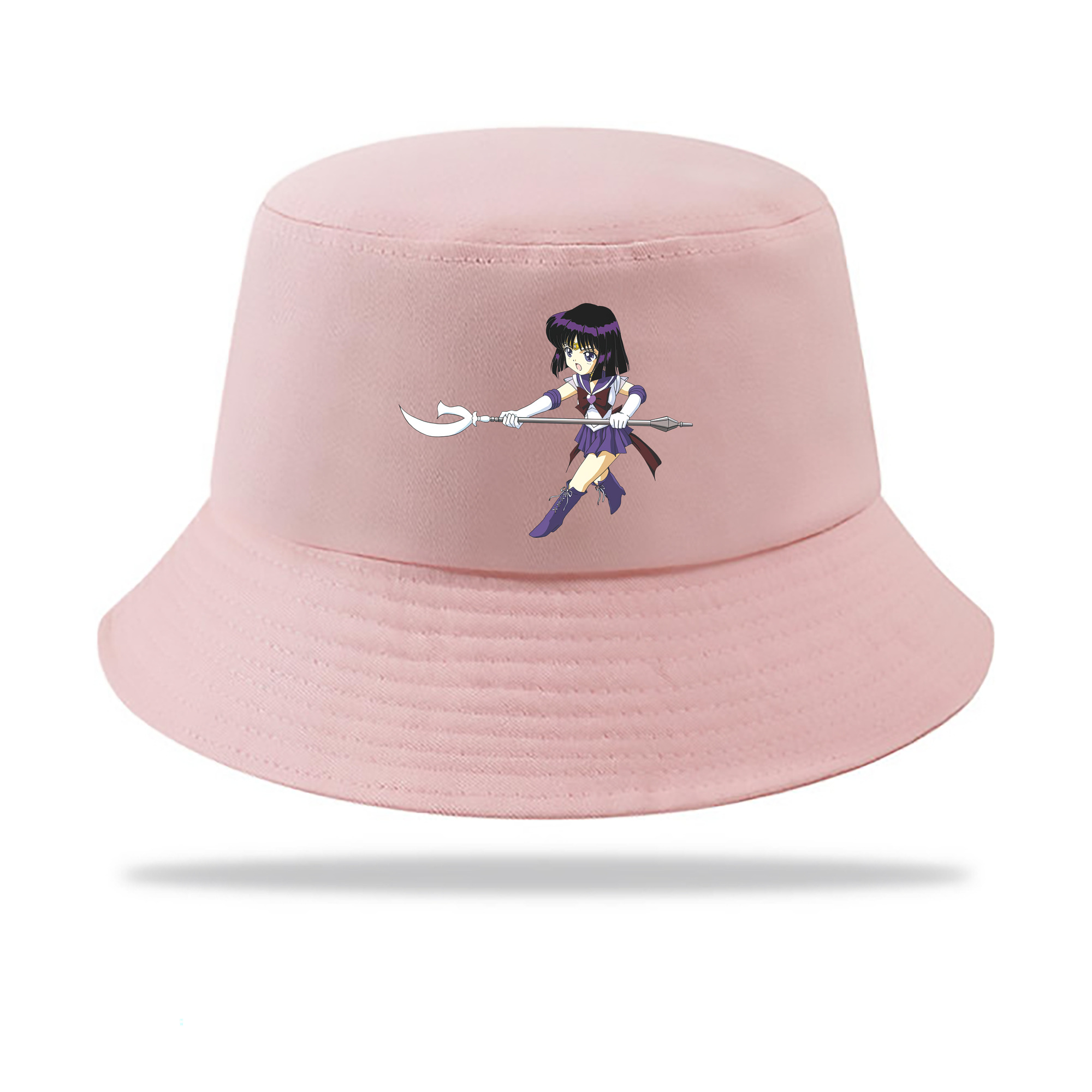 （画像用） 美少女戦士セーラームーン 土萠ほたる Sailor Moon Tomoe Hotaru （セーラーサターン；Sailor Saturn） アウトドア日除けバケットハット