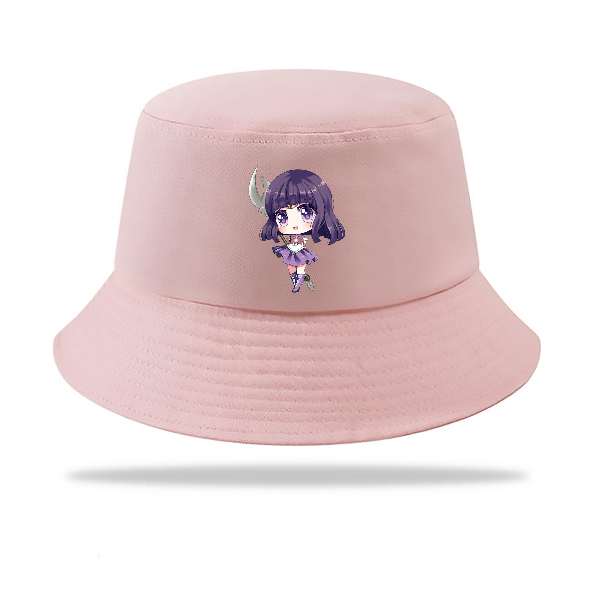 （画像用） 美少女戦士セーラームーン 土萠ほたる Sailor Moon Tomoe Hotaru （セーラーサターン；Sailor Saturn） アウトドア日除けバケットハット