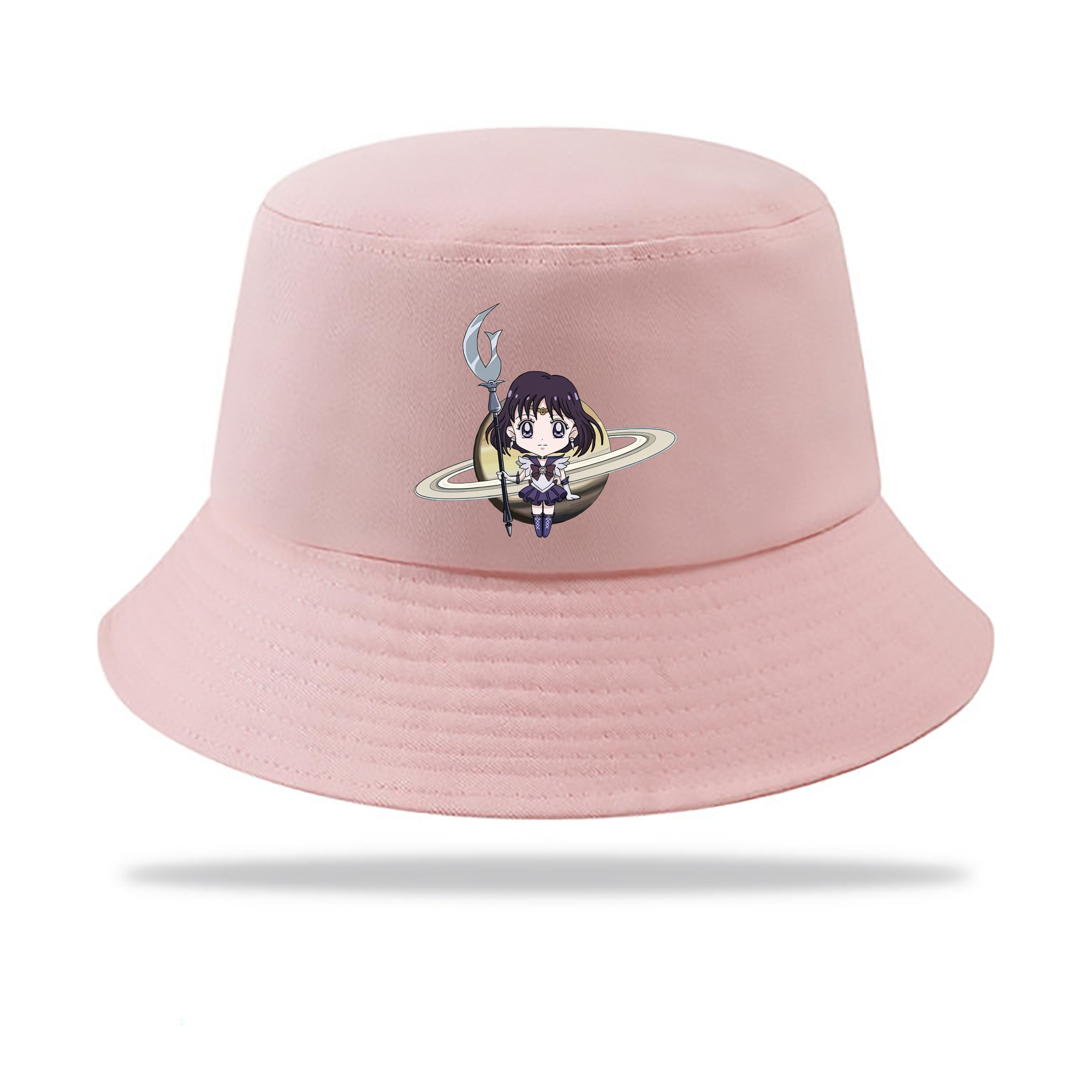 （画像用） 美少女戦士セーラームーン 土萠ほたる Sailor Moon Tomoe Hotaru （セーラーサターン；Sailor Saturn） アウトドア日除けバケットハット