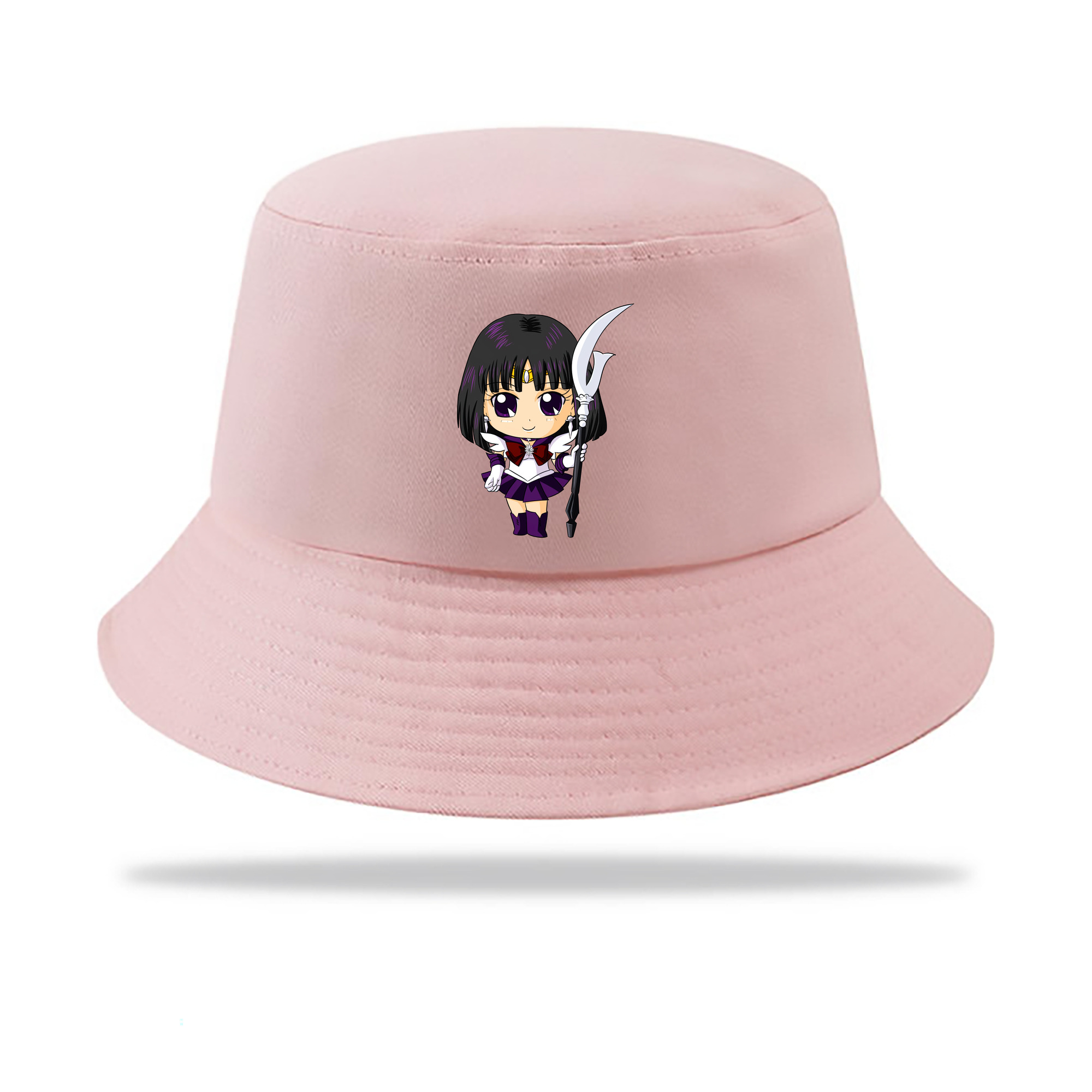 （画像用） 美少女戦士セーラームーン 土萠ほたる Sailor Moon Tomoe Hotaru （セーラーサターン；Sailor Saturn） アウトドア日除けバケットハット