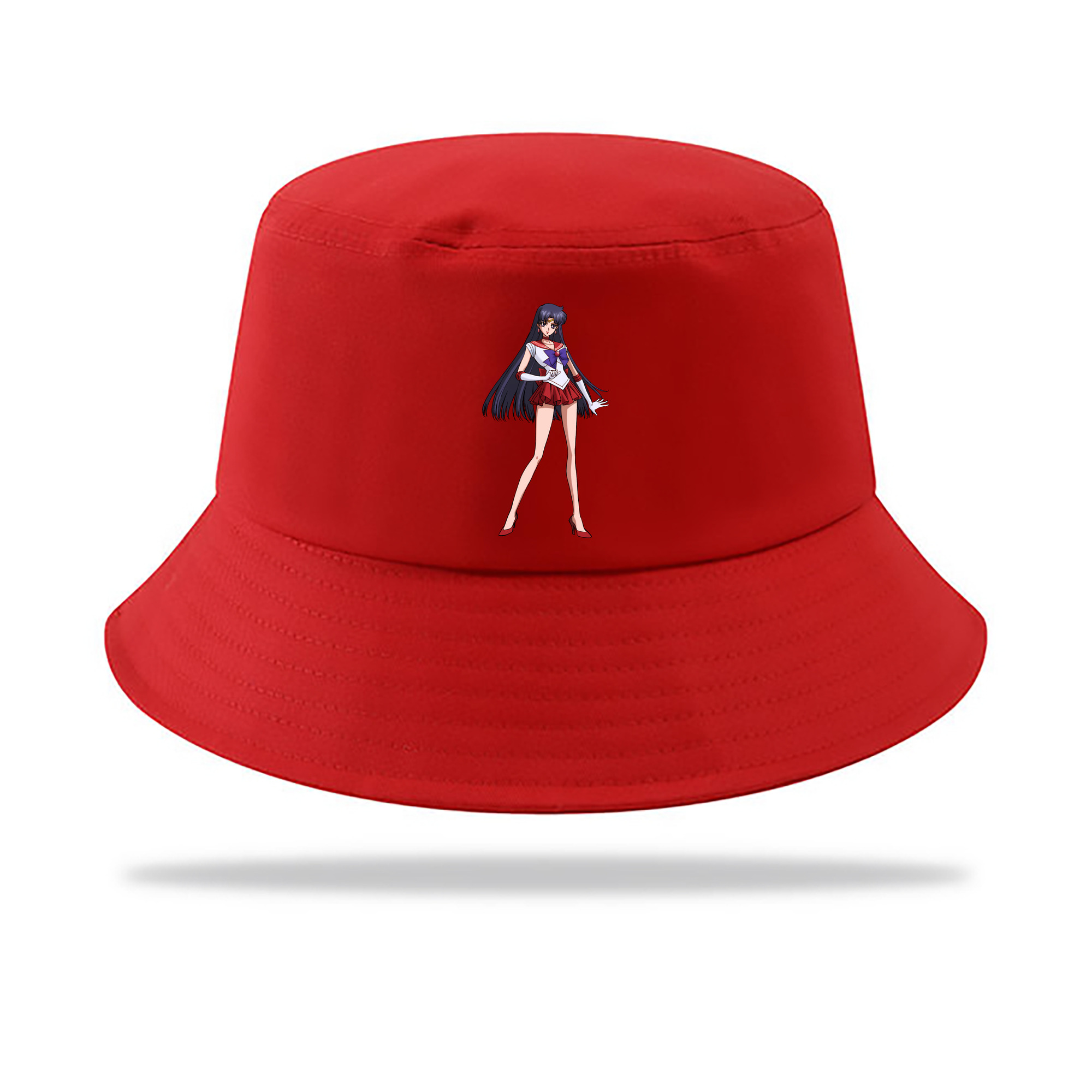 （画像用） 美少女戦士セーラームーン 火野レイ ひの レイ Sailor Moon Hino Rei （セーラーマーズ,Sailor Mars） アウトドア日除けバケットハット