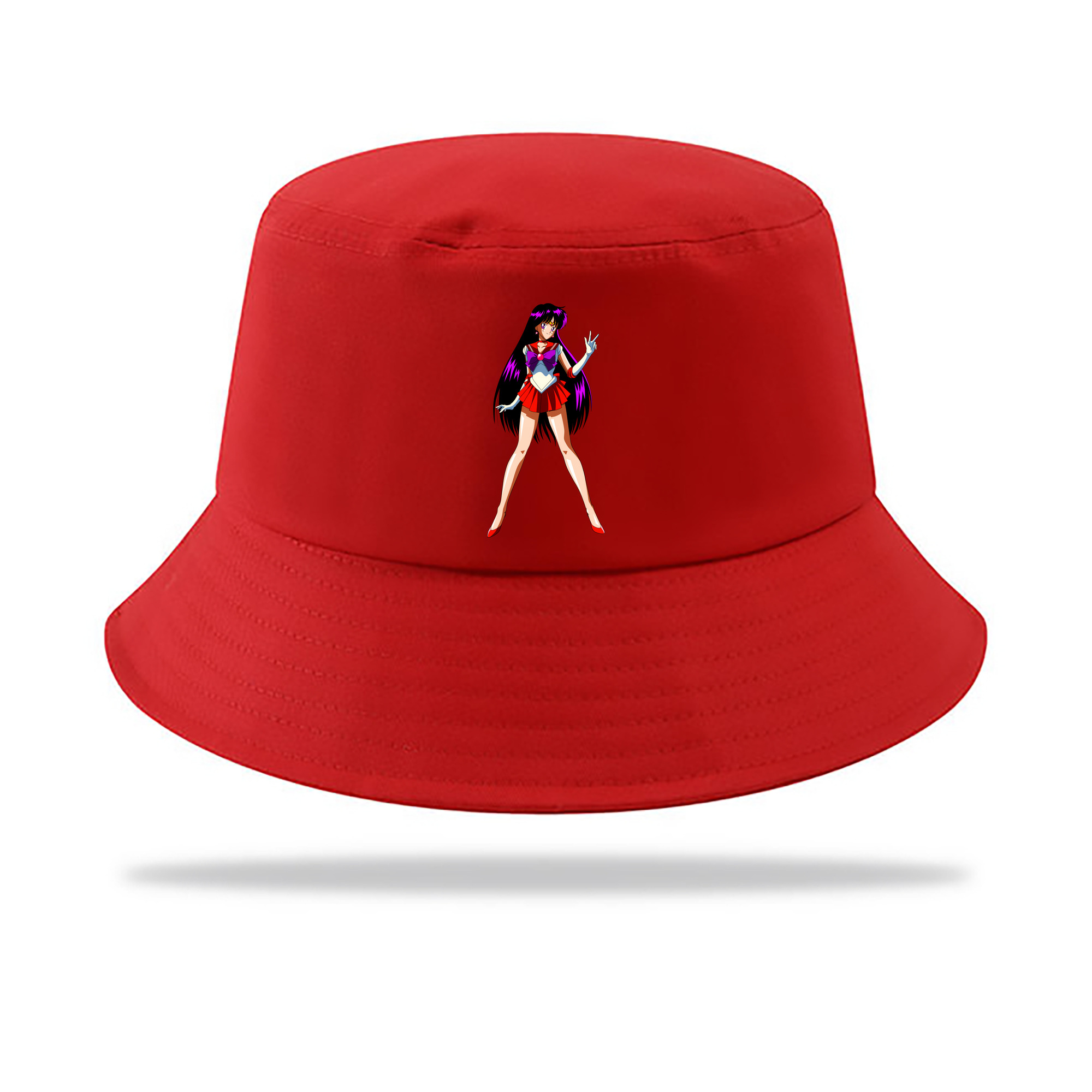（画像用） 美少女戦士セーラームーン 火野レイ ひの レイ Sailor Moon Hino Rei （セーラーマーズ,Sailor Mars） アウトドア日除けバケットハット