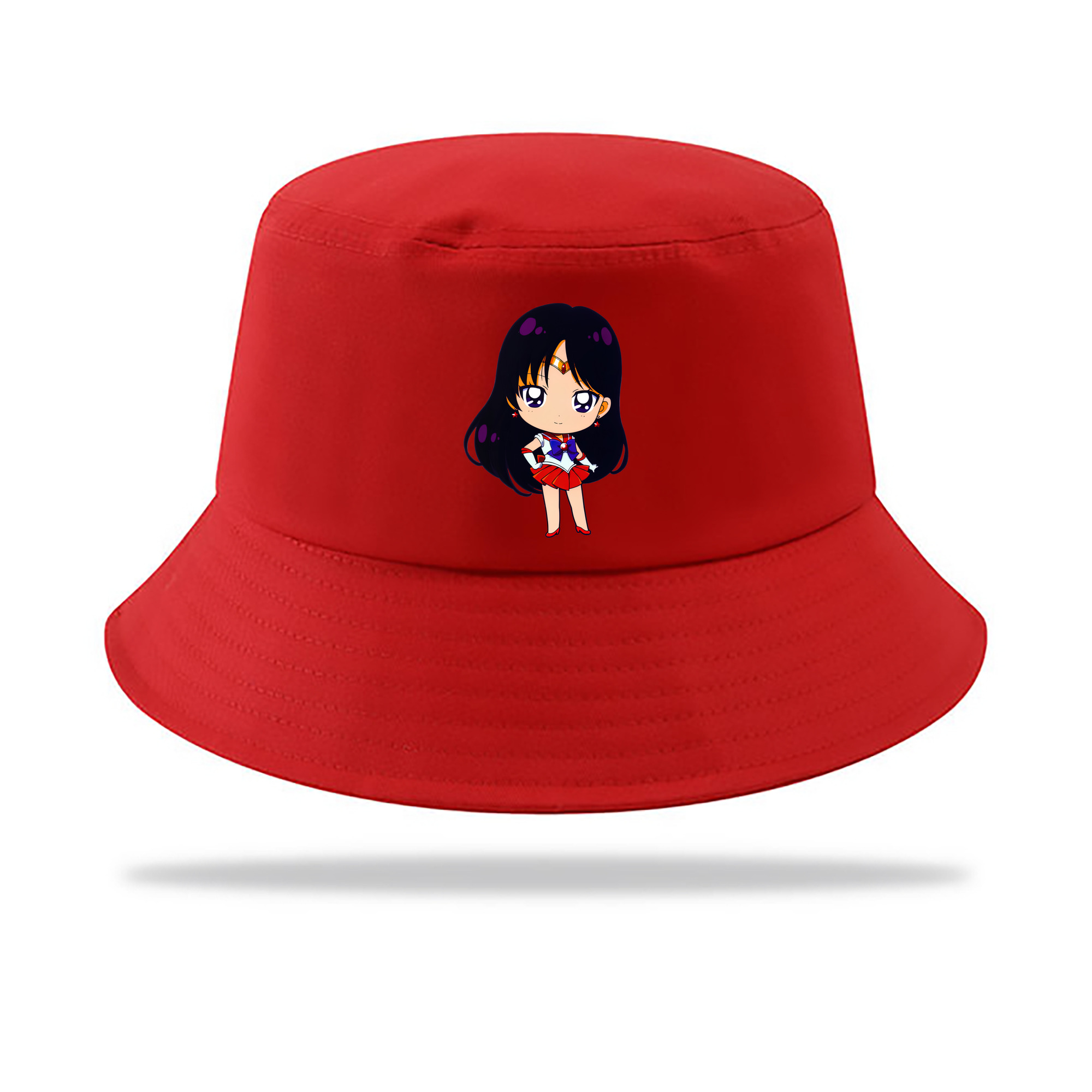 （画像用） 美少女戦士セーラームーン 火野レイ ひの レイ Sailor Moon Hino Rei （セーラーマーズ,Sailor Mars） アウトドア日除けバケットハット