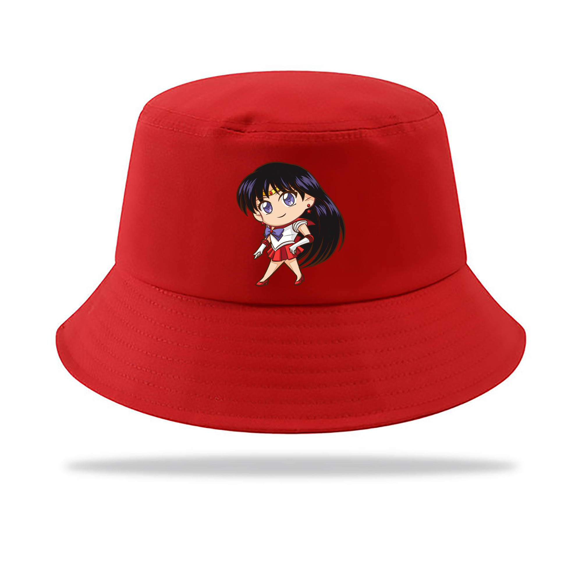 （画像用） 美少女戦士セーラームーン 火野レイ ひの レイ Sailor Moon Hino Rei （セーラーマーズ,Sailor Mars） アウトドア日除けバケットハット