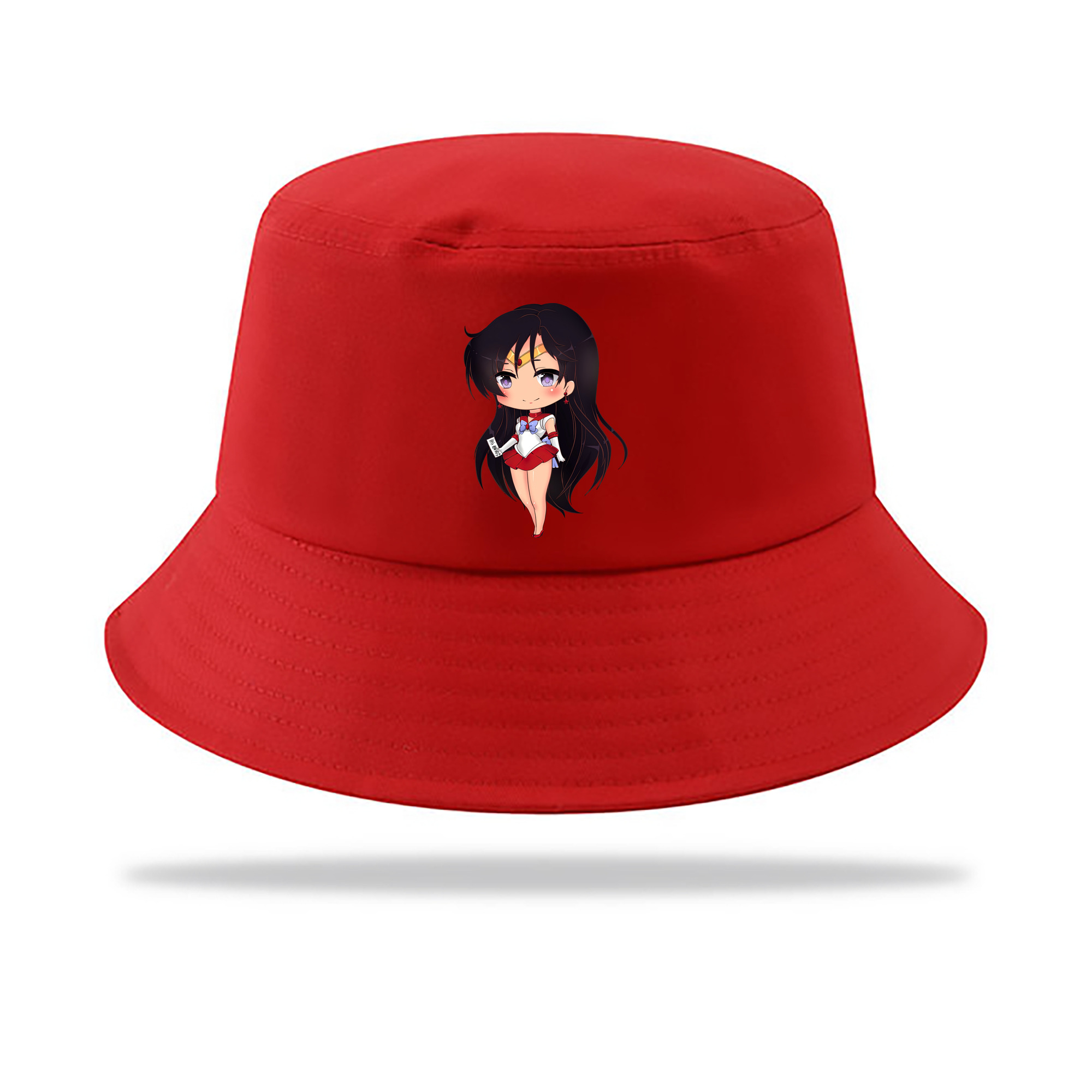 （画像用） 美少女戦士セーラームーン 火野レイ ひの レイ Sailor Moon Hino Rei （セーラーマーズ,Sailor Mars） アウトドア日除けバケットハット
