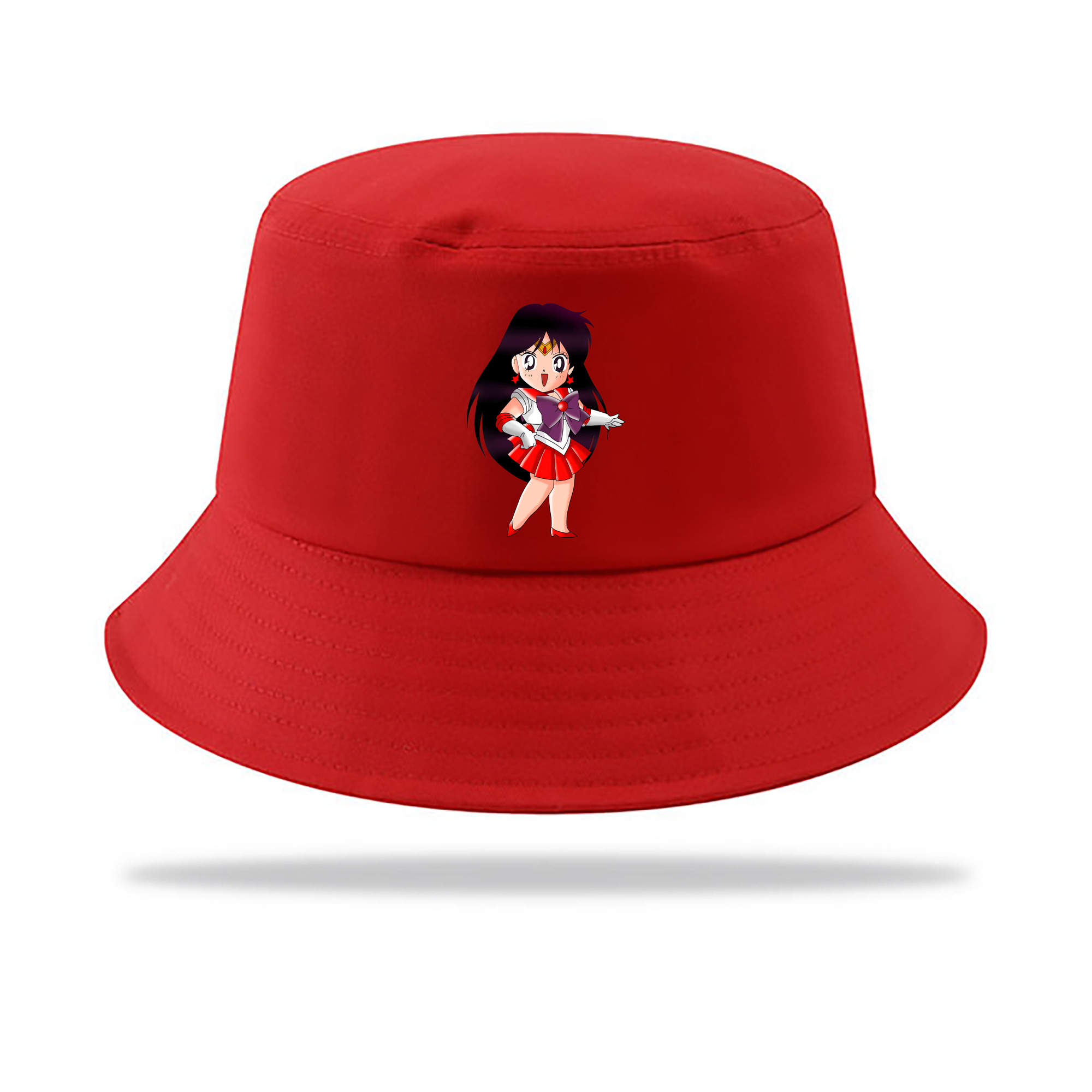 （画像用） 美少女戦士セーラームーン 火野レイ ひの レイ Sailor Moon Hino Rei （セーラーマーズ,Sailor Mars） アウトドア日除けバケットハット
