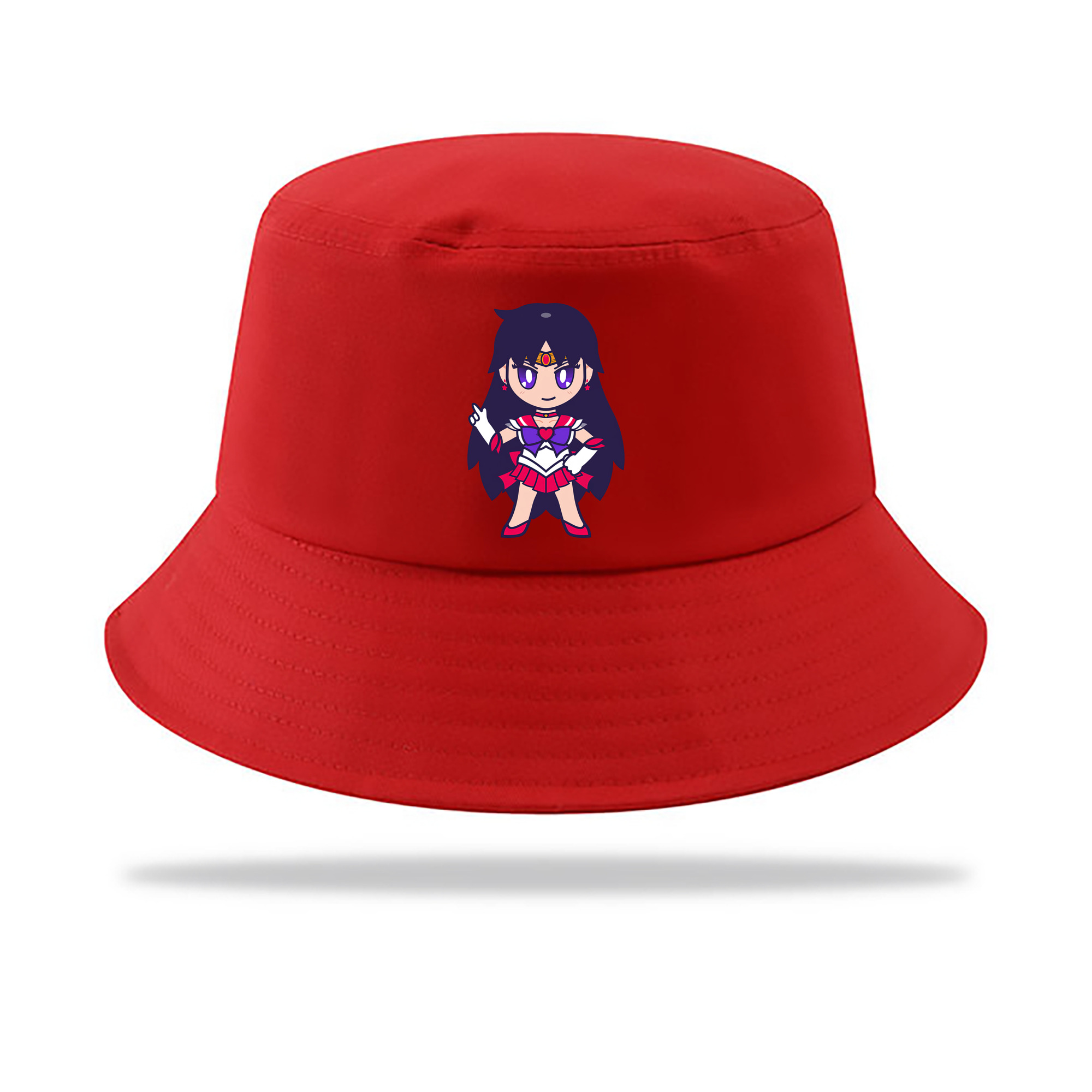 （画像用） 美少女戦士セーラームーン 火野レイ ひの レイ Sailor Moon Hino Rei （セーラーマーズ,Sailor Mars） アウトドア日除けバケットハット