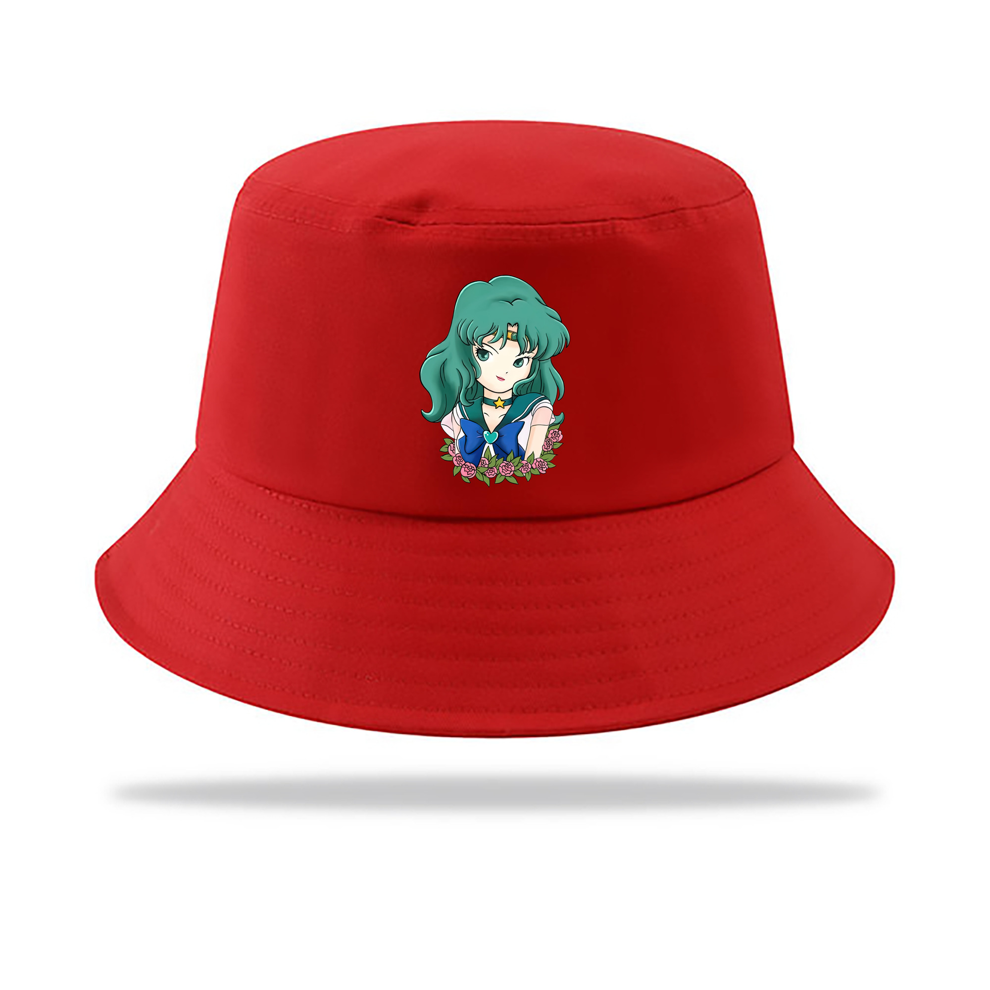（画像用） 美少女戦士セーラームーン 海王 みちる（かいおう みちる） Sailor Moon Kaiou Michiru アウトドア日除けバケットハット