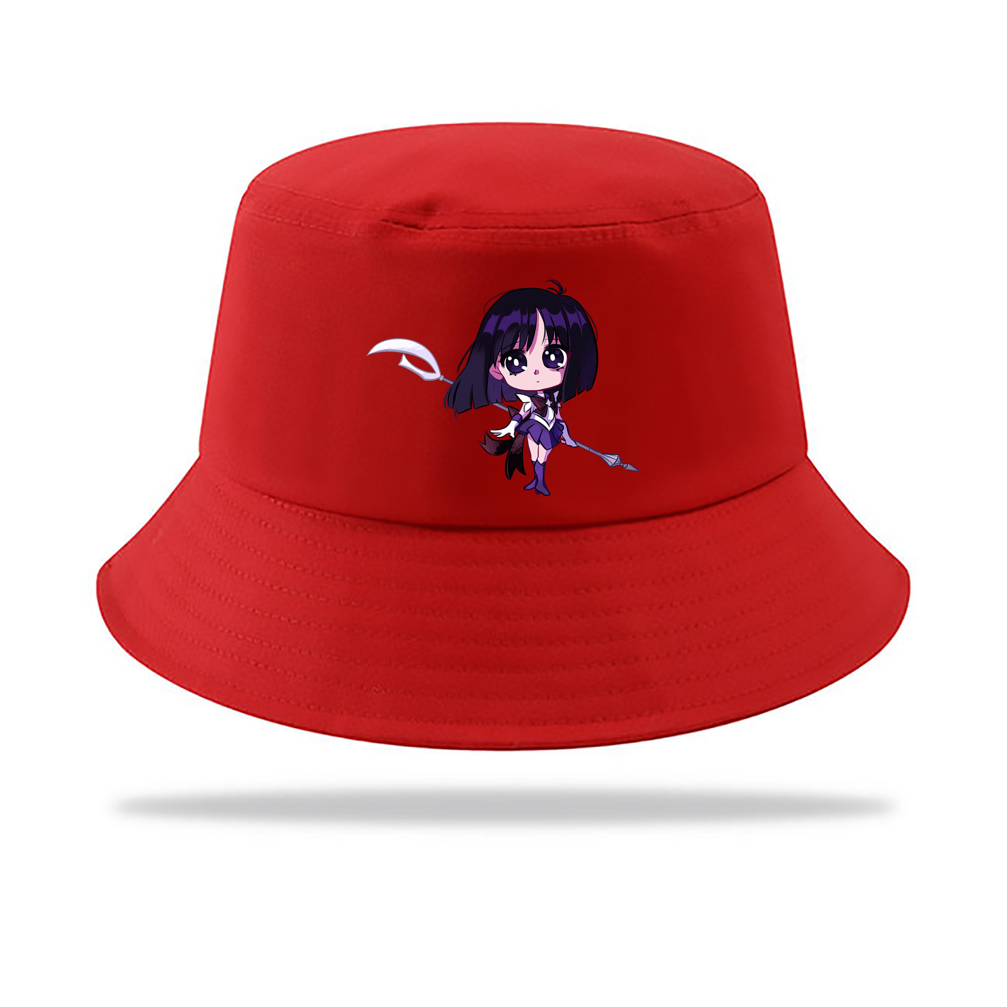 （画像用） 美少女戦士セーラームーン 土萠ほたる Sailor Moon Tomoe Hotaru （セーラーサターン；Sailor Saturn） アウトドア日除けバケットハット