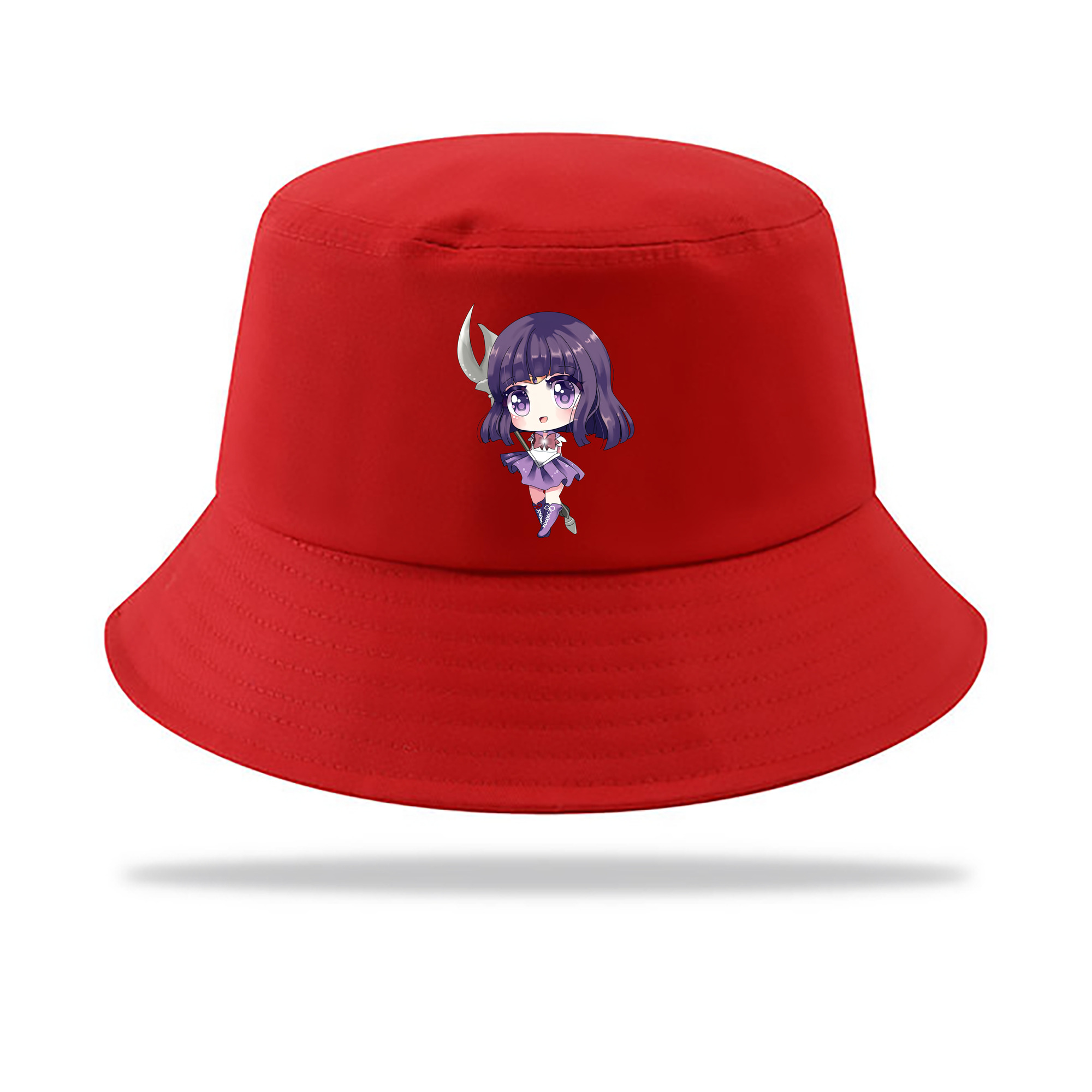 （画像用） 美少女戦士セーラームーン 土萠ほたる Sailor Moon Tomoe Hotaru （セーラーサターン；Sailor Saturn） アウトドア日除けバケットハット