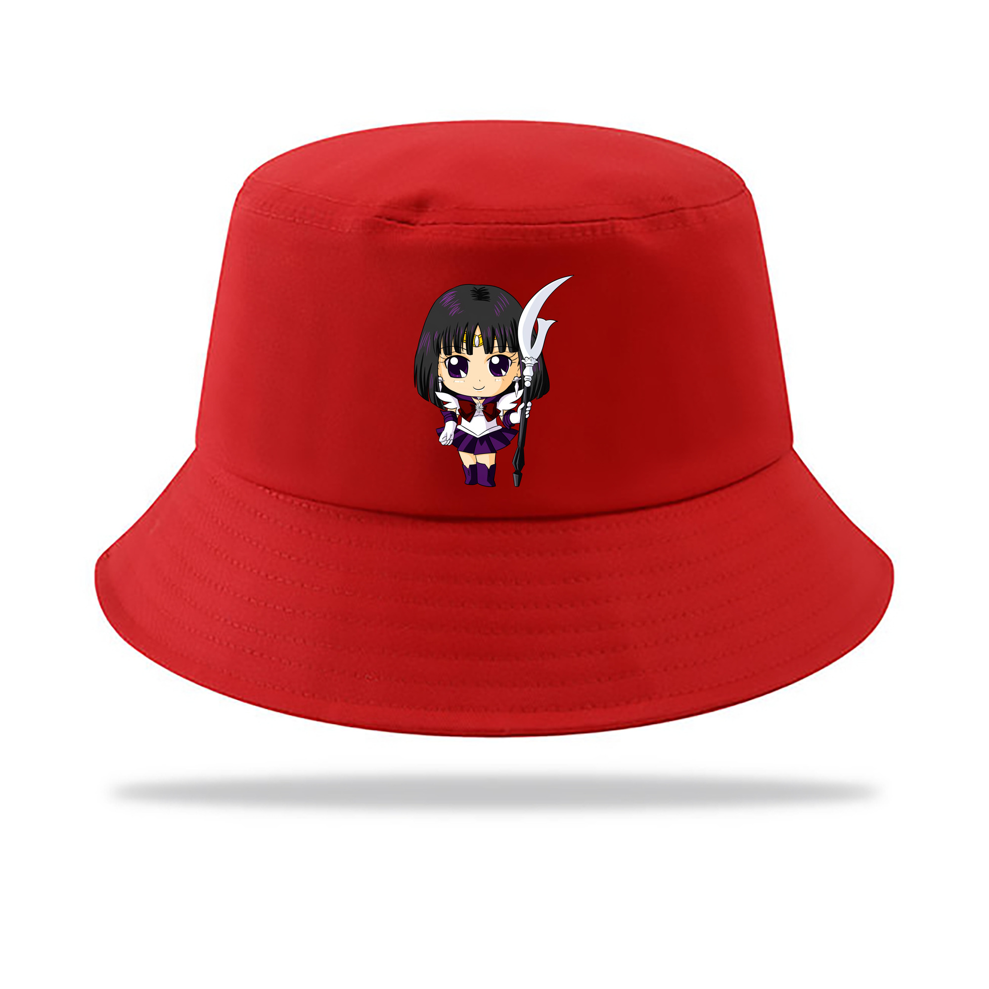 （画像用） 美少女戦士セーラームーン 土萠ほたる Sailor Moon Tomoe Hotaru （セーラーサターン；Sailor Saturn） アウトドア日除けバケットハット