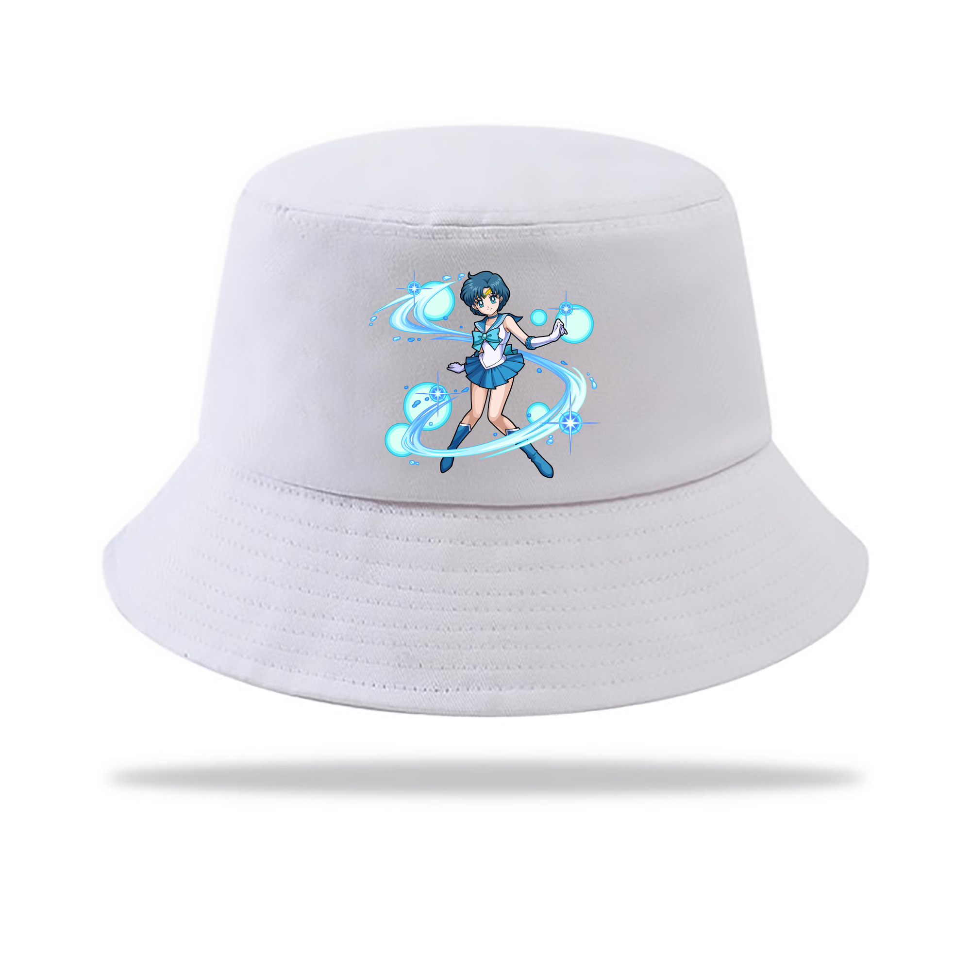（画像用） 美少女戦士セーラームーン 水野 亜美 みずの あみ Sailor Moon Mizuno Ami アウトドア日除けバケットハット