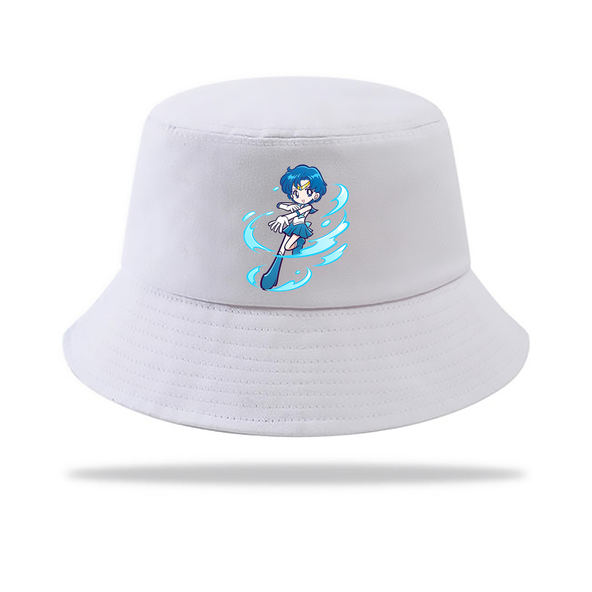（画像用） 美少女戦士セーラームーン 水野 亜美 みずの あみ Sailor Moon Mizuno Ami アウトドア日除けバケットハット
