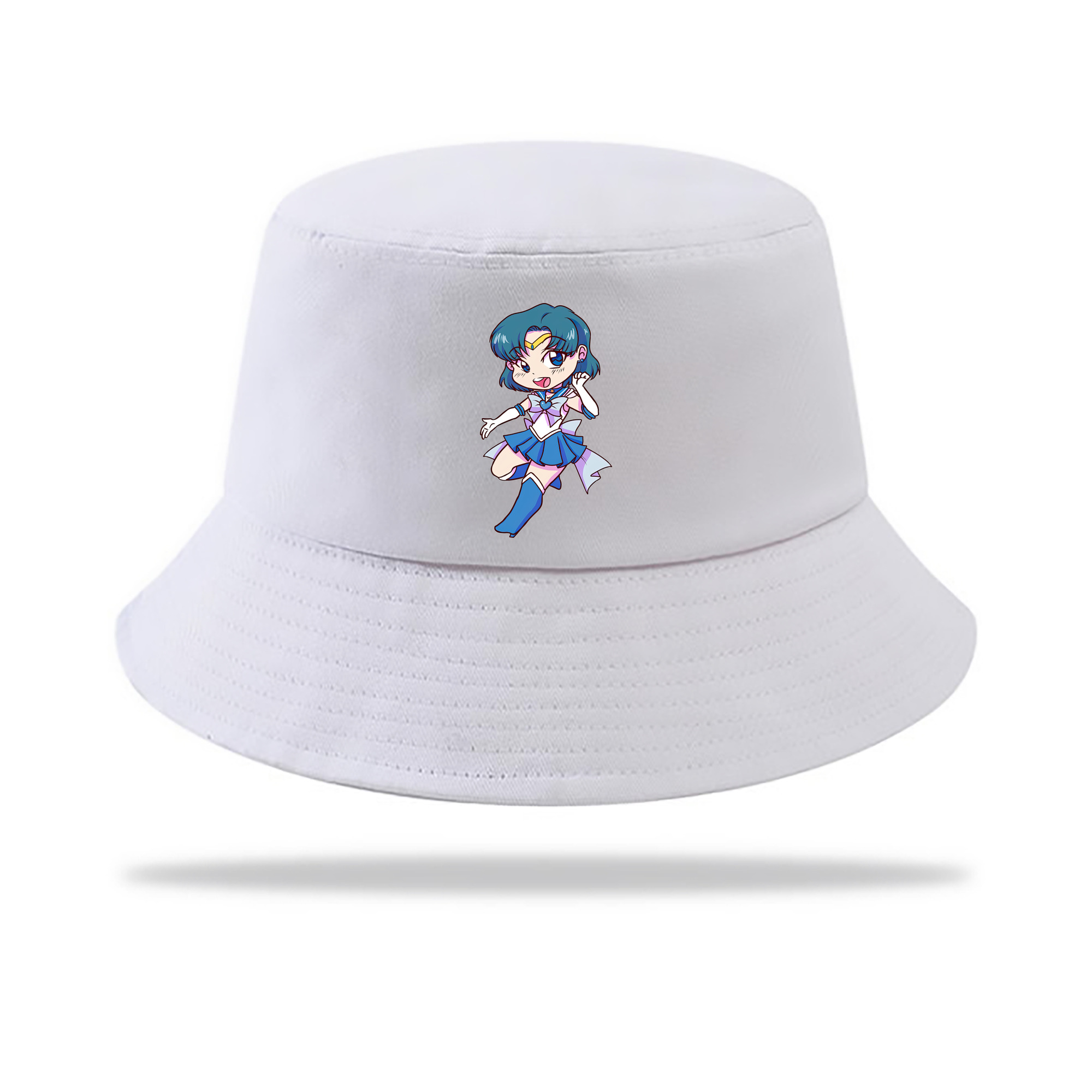 （画像用） 美少女戦士セーラームーン 水野 亜美 みずの あみ Sailor Moon Mizuno Ami アウトドア日除けバケットハット