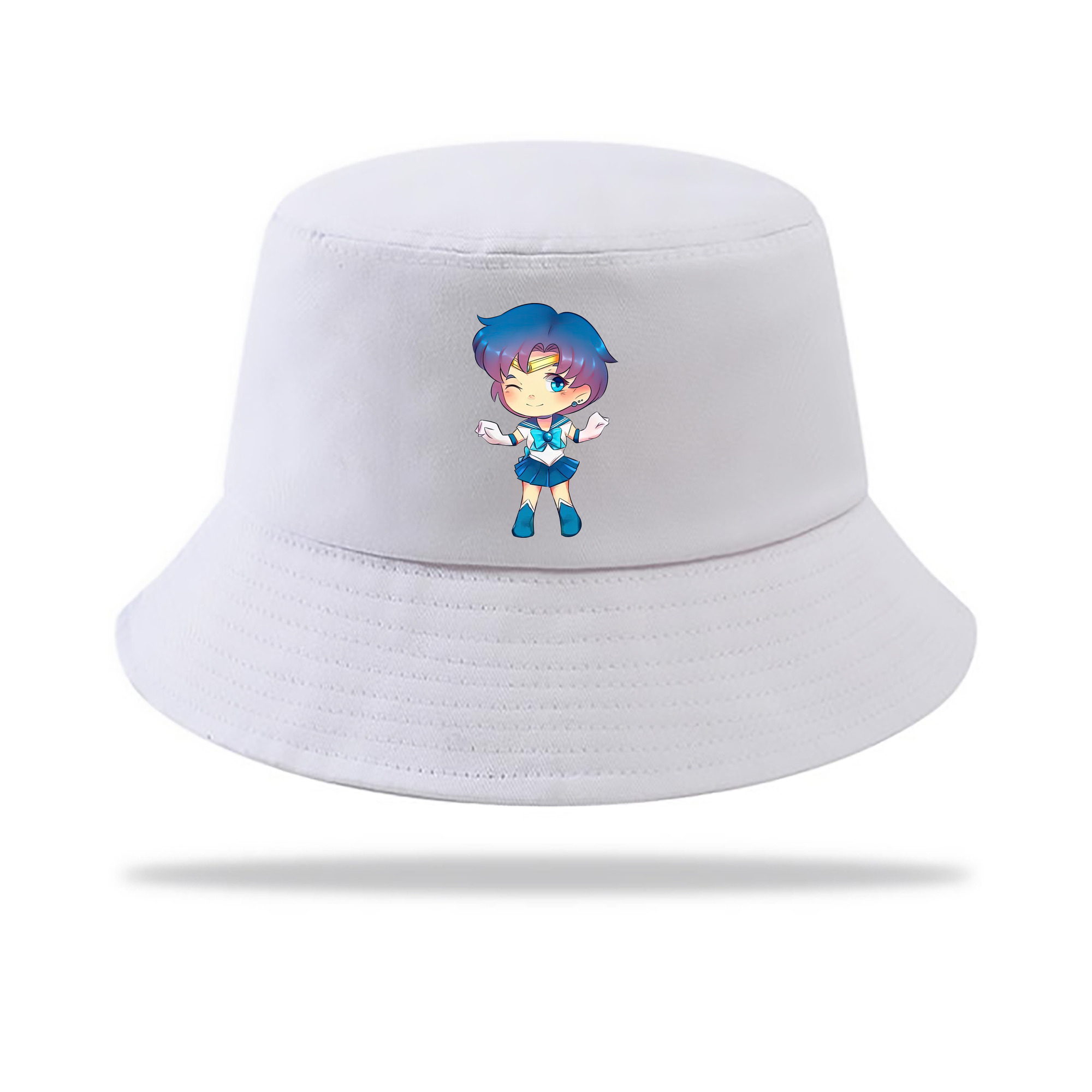 （画像用） 美少女戦士セーラームーン 水野 亜美 みずの あみ Sailor Moon Mizuno Ami アウトドア日除けバケットハット