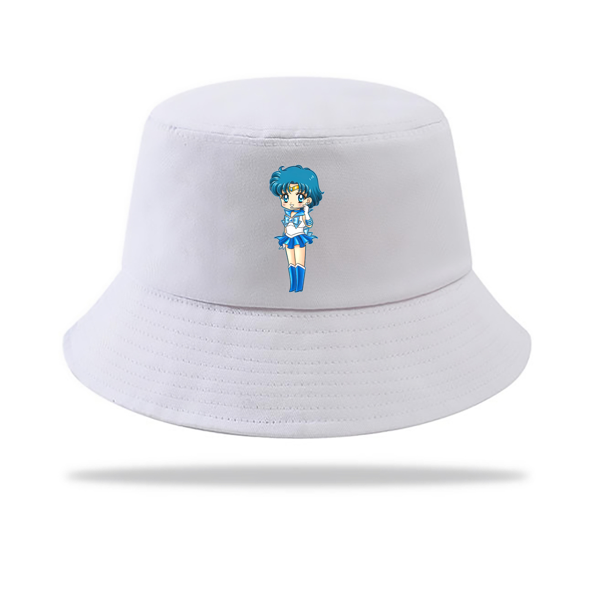（画像用） 美少女戦士セーラームーン 水野 亜美 みずの あみ Sailor Moon Mizuno Ami アウトドア日除けバケットハット